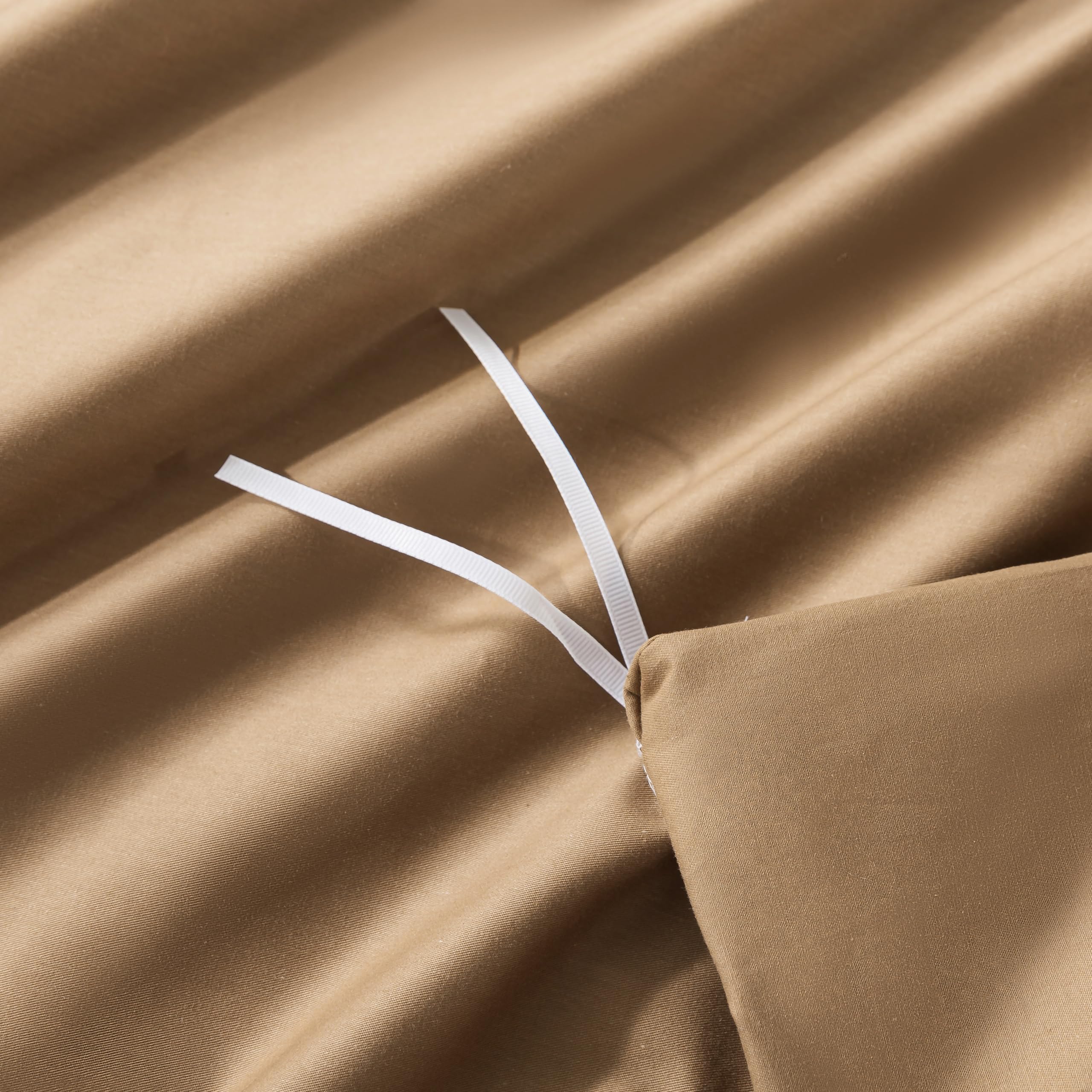 Premium 100% Washed Cotton Duvet Cover Set with Zipper Closure & Envelope Pillowcases - Ultra Soft, Breathable Bedding - Queen & King Size Options (Coffee) - Perfect for Master Bedrooms, Guest Rooms & Cozy Home Decor
