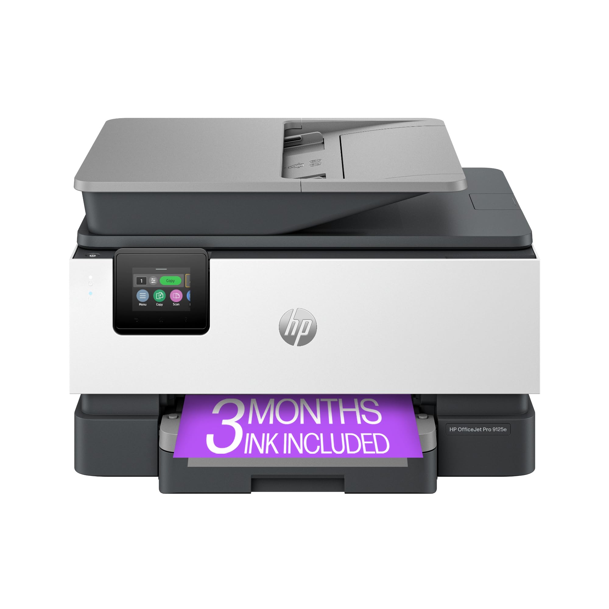 HP OfficeJet Pro 9125e All-in-One Wireless Color Printer for Small & Medium Business - Print, Copy, Scan, Fax with Touchscreen & Smart Advance Scan - Includes 3 Months Instant Ink - Perfect for Home Office & Remote Work