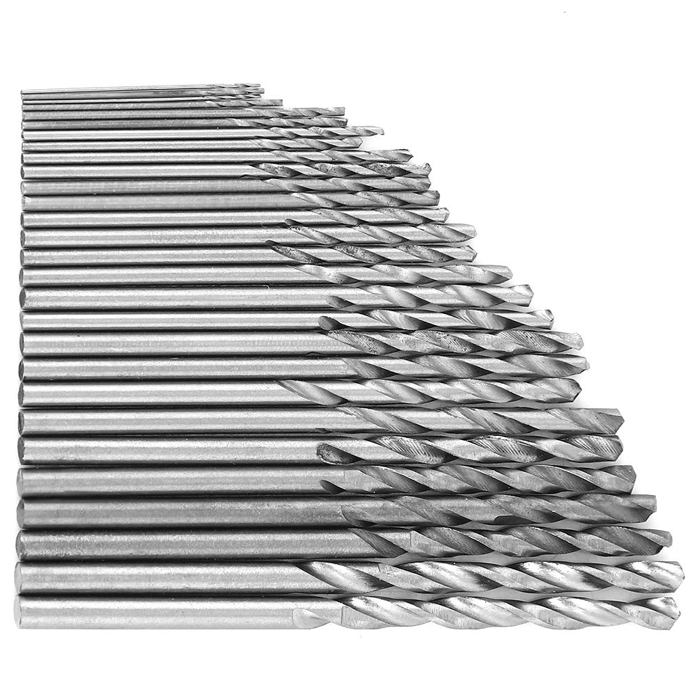 16-Piece HSS High-Speed Steel Drill Bit Set - Straight Shank Spiral Drill Bits for Metal, Wood & Plastic - Perfect for DIY, Electrical Work & Home Improvement Projects