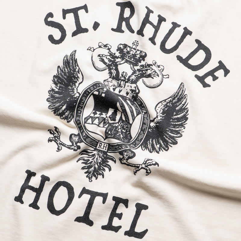 Rhude St. Rhude Seal Vintage White T-Shirt for Men - Stylish Graphic Tee for Casual Wear & Street Fashion