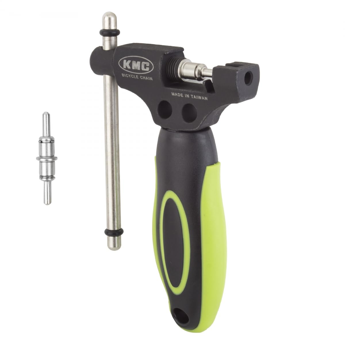 KMC Reversible Bike Chain Tool - Black & Green - Durable Bicycle Chain Breaker & Rivet Extractor for Road & Mountain Bikes - Perfect for DIY Repairs & On-the-Go Fixes