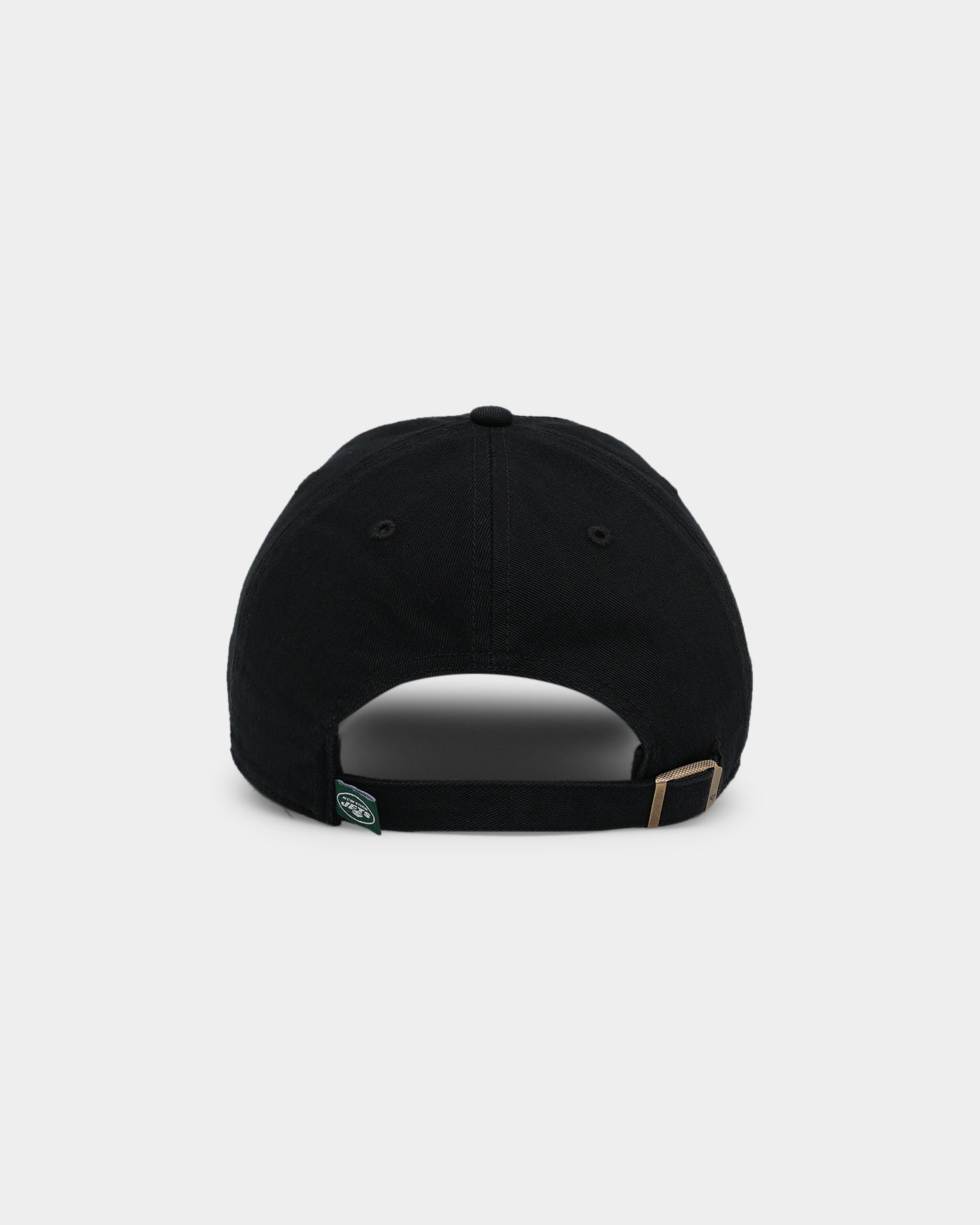 New York Jets 47 Clean Up Strapback Black Adjustable Hat - Official NFL Licensed Cap for Men & Women - Perfect for Game Day, Casual Wear & Sports Fans