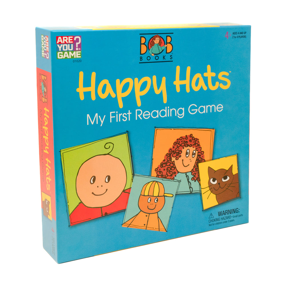 Bob Books Happy Hats - Fun Phonics Learning Game for Kids Ages 4-6 | Early Reading Educational Toy for Preschool & Kindergarten | Perfect for Homeschooling & Classroom Activities