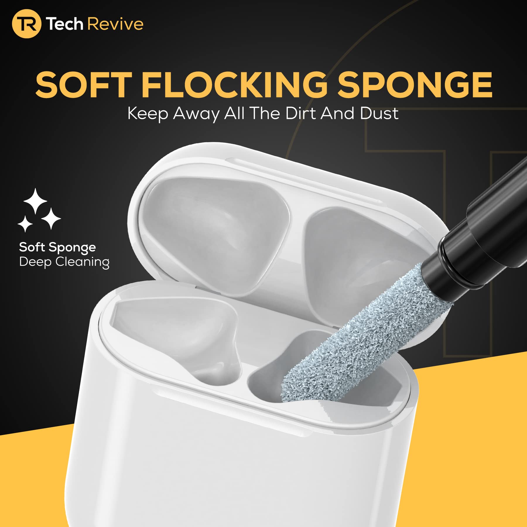 AirPods Cleaning Kit - 3-in-1 Earphone Cleaner for AirPods Pro & Samsung | Home & Travel Use