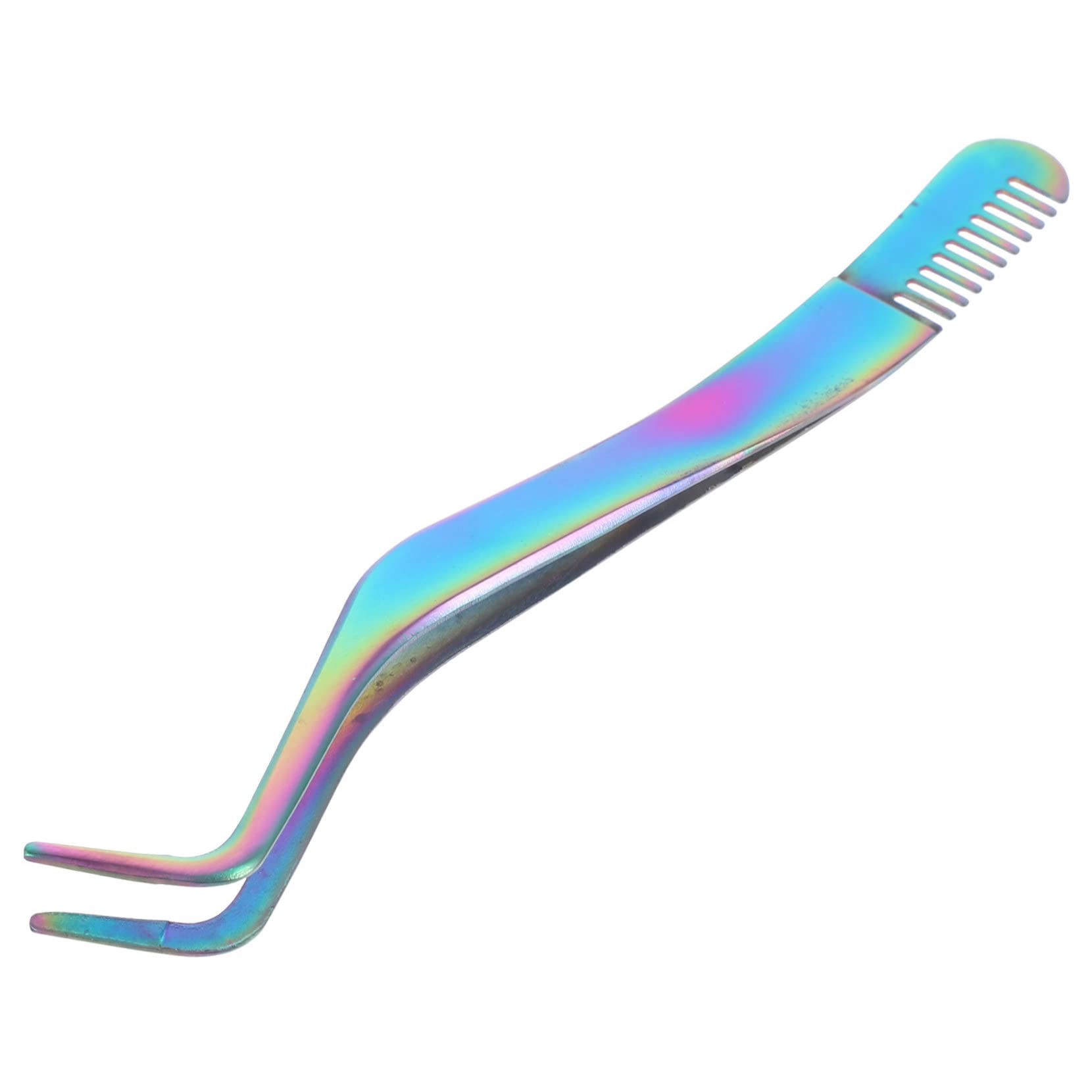 Professional Stainless Steel Lash Tweezers Set - Eyelash Applicator & Comb for Perfect Extensions | Ideal for Makeup Artists & Beginners | Salon, Home Use & DIY Beauty