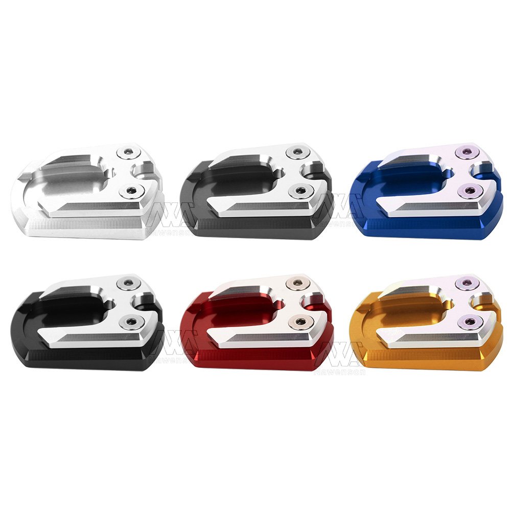 Titanium Motorcycle Kickstand Pad for Yamaha XMAX 125 250 300 - Heavy Duty Foot Side Stand Accessory for Enhanced Stability on Pavement & Grass (Perfect for Parking & Outdoor Riding)