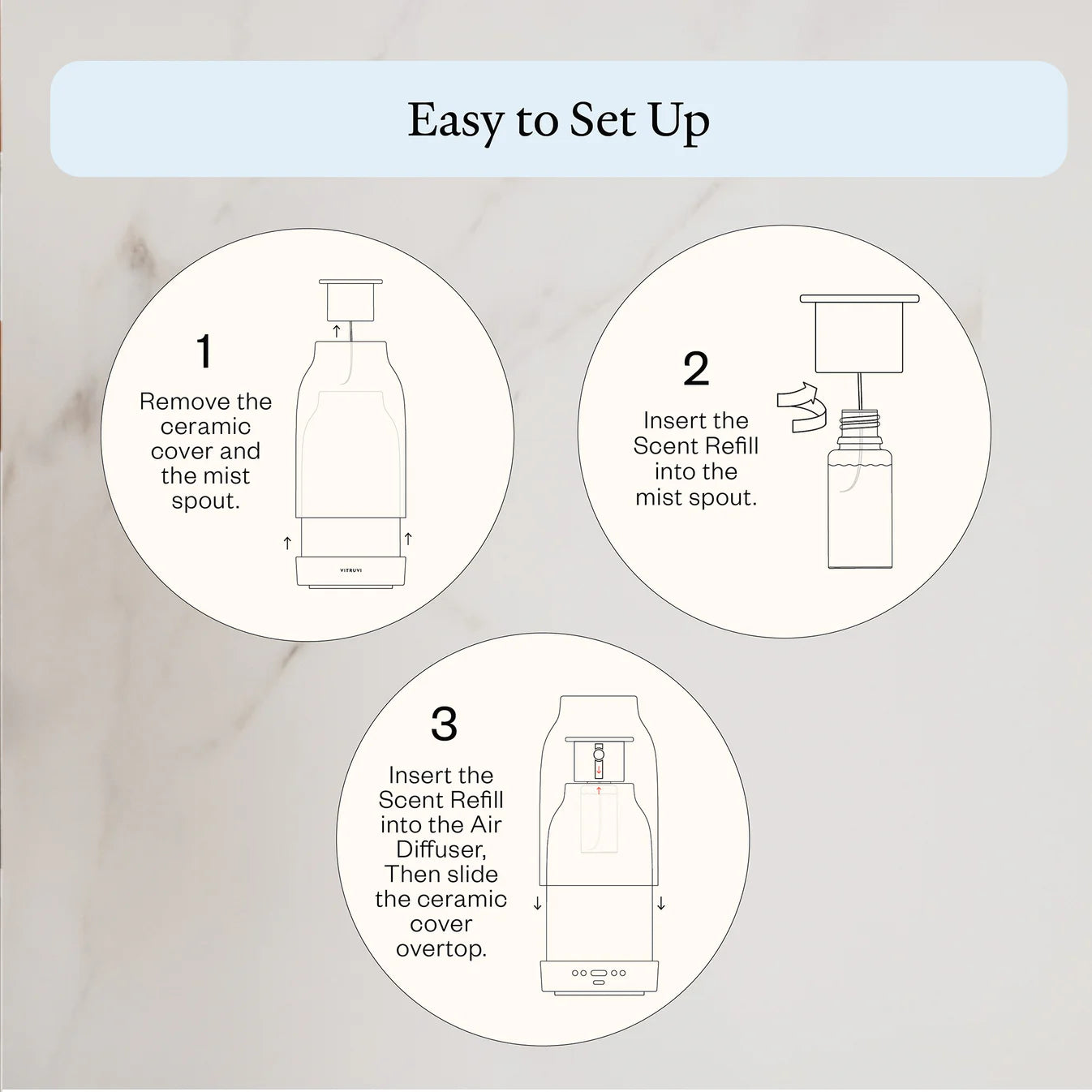 Rosy Glow Essential Oil Diffuser - Waterless Aromatherapy Diffuser for Home & Office - Perfect for Relaxation, Stress Relief & Better Sleep