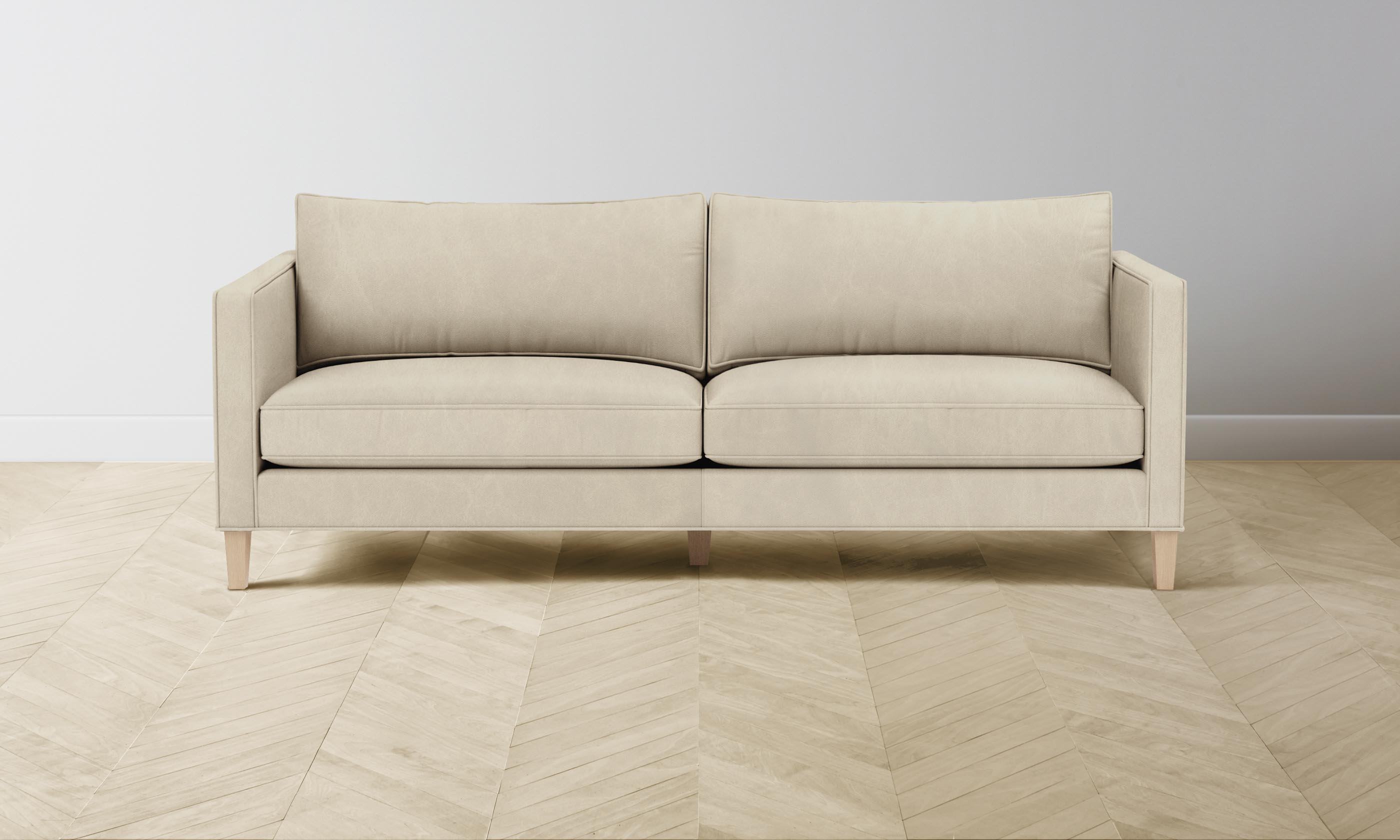 Premium Crosby Sectional Sofa in Tuscan Leather Bisque - Luxurious Comfort for Living Room, Lounge & Family Room