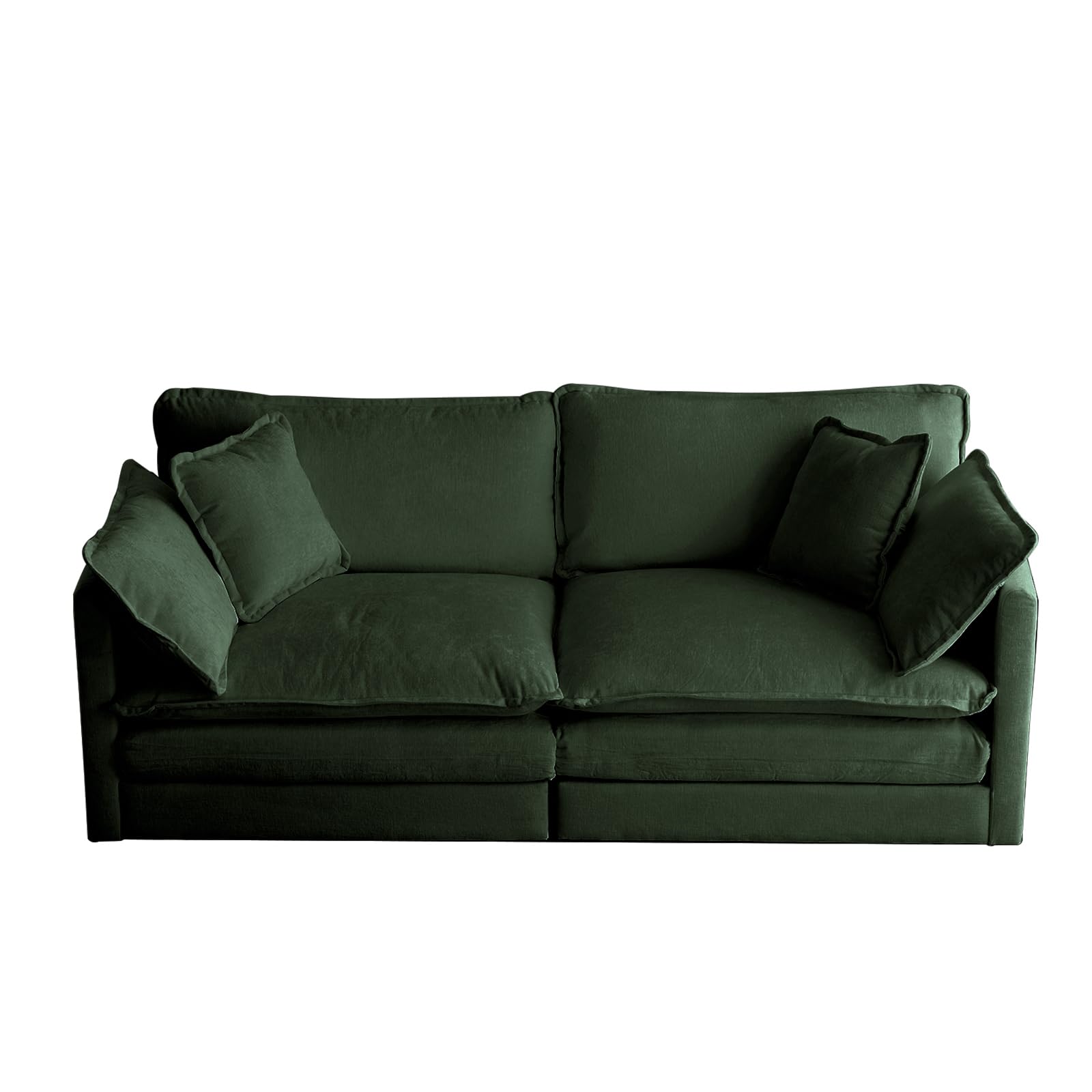 KIVENJAJA Oversized Chenille Loveseat Sofa - 76.7