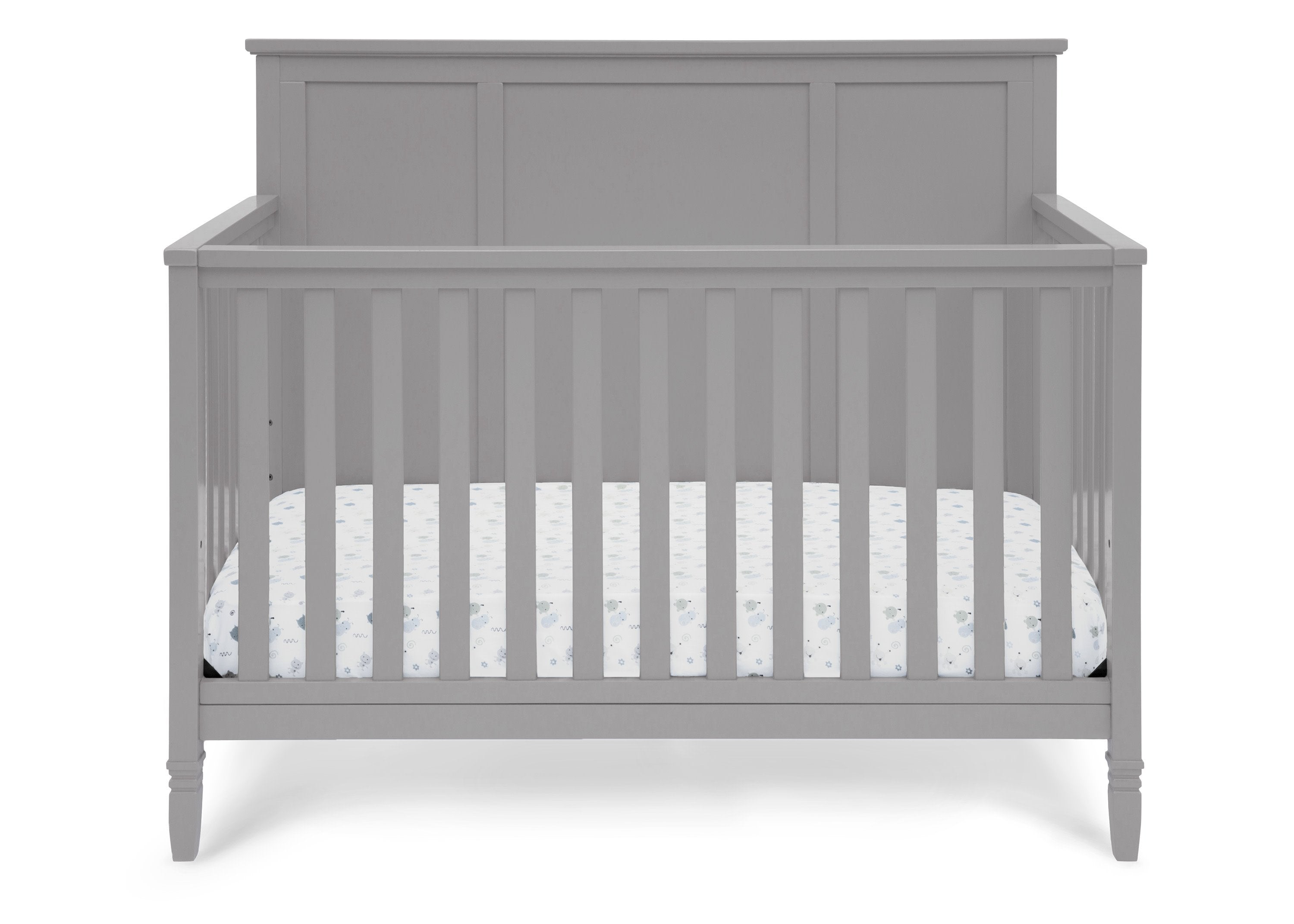 4-in-1 Convertible Baby Crib to Toddler Bed - White Nursery Furniture for Boys & Girls - Perfect for Newborns, Infants and Growing Kids