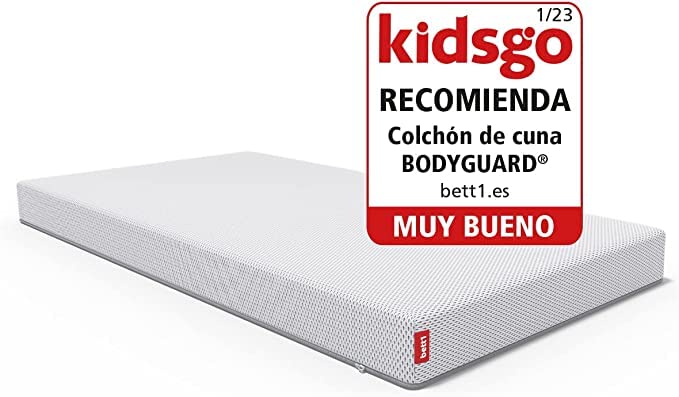 Bodyguard Bett1 | 60x120 cm Baby Crib Mattress – Safe, Washable & Ergonomic for Newborns, Infants & Toddlers (OEKO-TEX® 100 Certified, QX Foam, Machine Washable up to 60°C) – Perfect for Nursery, Daycare & Travel