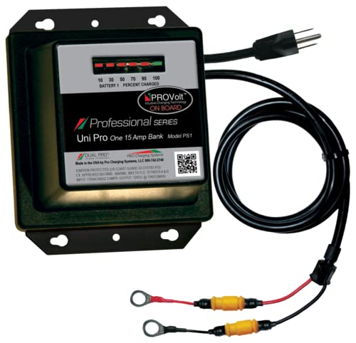 PS1 Marine Battery Charger - 12V/24V Waterproof Boat Battery Charger for Deep Cycle & AGM Batteries - Perfect for Boats, Yachts & Marine Applications