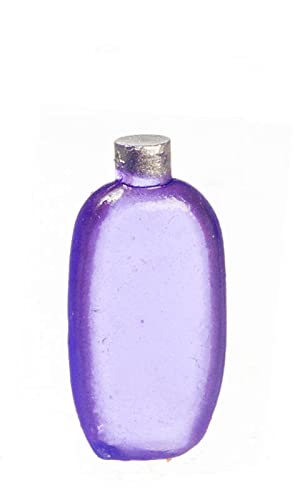 Purple Miniature Lotion Bottles for Dollhouse - Small Empty Plastic Containers for DIY Crafts, Miniature Decor, and Model Scenes - Perfect for Doll Accessories, Fairy Gardens, and Craft Projects
