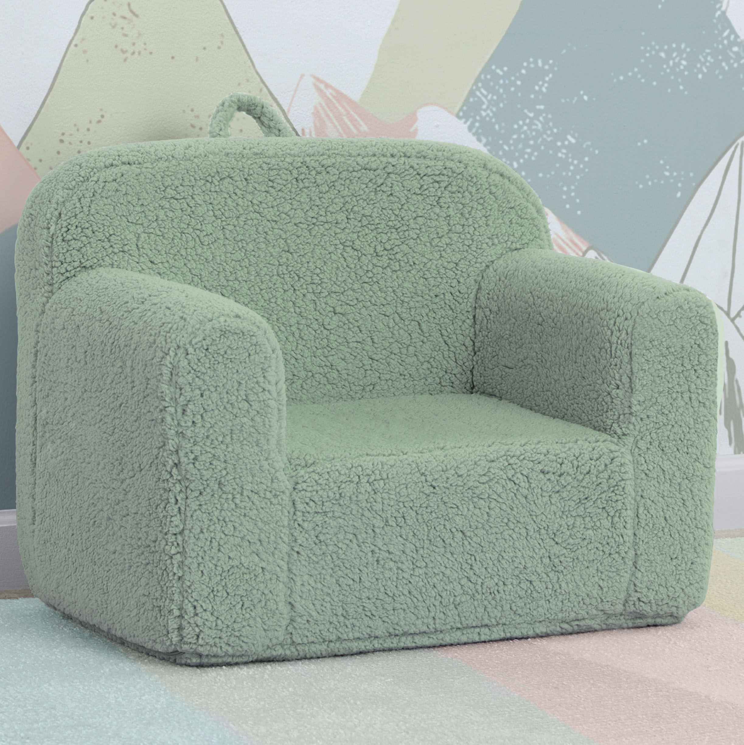 Cozy Sherpa Chair for Kids - Soft & Warm Children's Lounge Chair - Perfect for Reading, Gaming & Relaxing in Bedroom or Playroom
