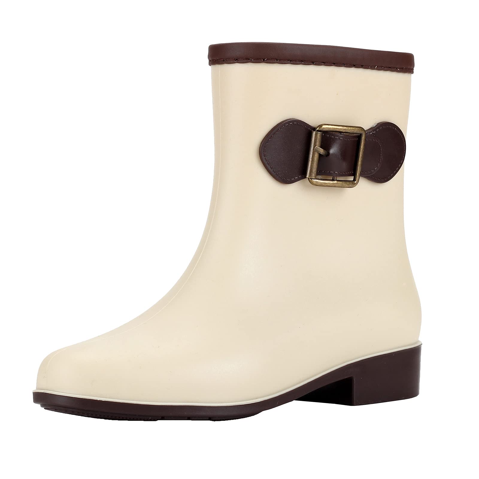 Waterproof Women's Pumpkin Rain Boots - Non-Slip Rubber Rain Shoes for Ladies | Perfect for Gardening, Hiking & Wet Weather Commutes