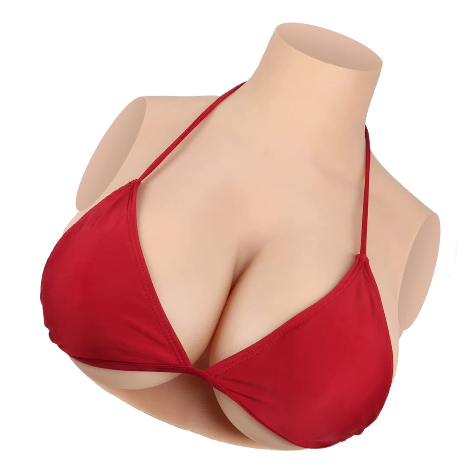 Premium Silicone Breast Forms for Crossdressers & Transgender - Natural Looking B-I Cup Fake Boobs Enhancer Plate - Perfect for Cosplay, Drag Shows & Gender Affirmation