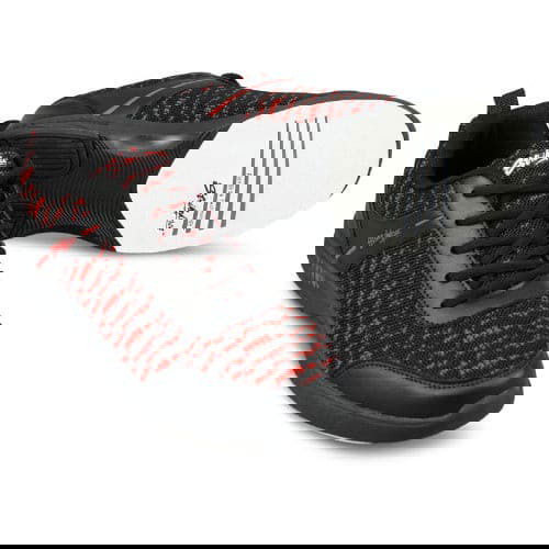 KR Strikeforce Flyer Mesh Lite Black/Cardinal Men's Bowling Shoes - Lightweight & Breathable for Competitive Bowling & League Play