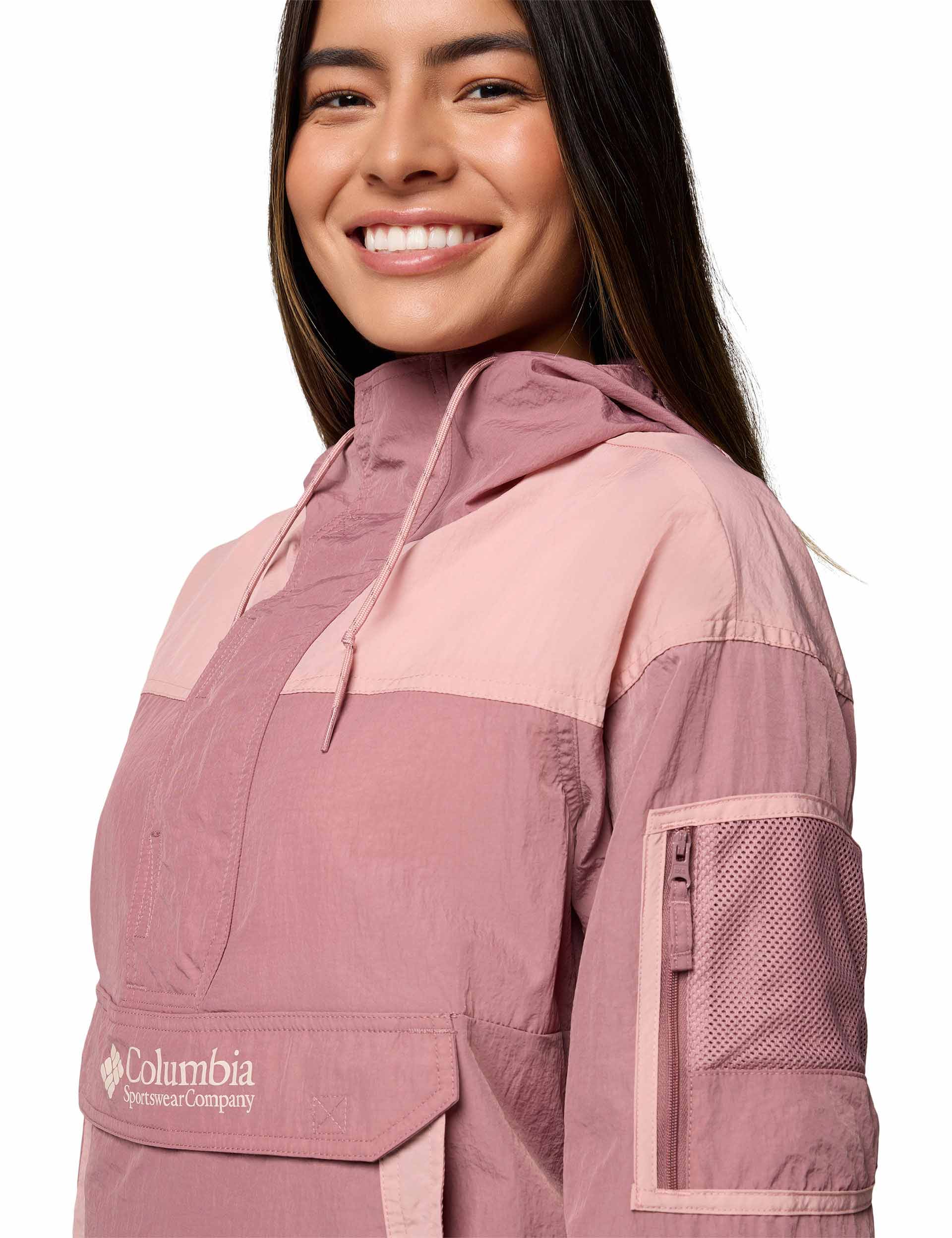 Challenger II Windbreaker Jacket - Fig/Eraser Pink - Lightweight Waterproof Outdoor Running Hiking Travel Windbreaker for Men & Women