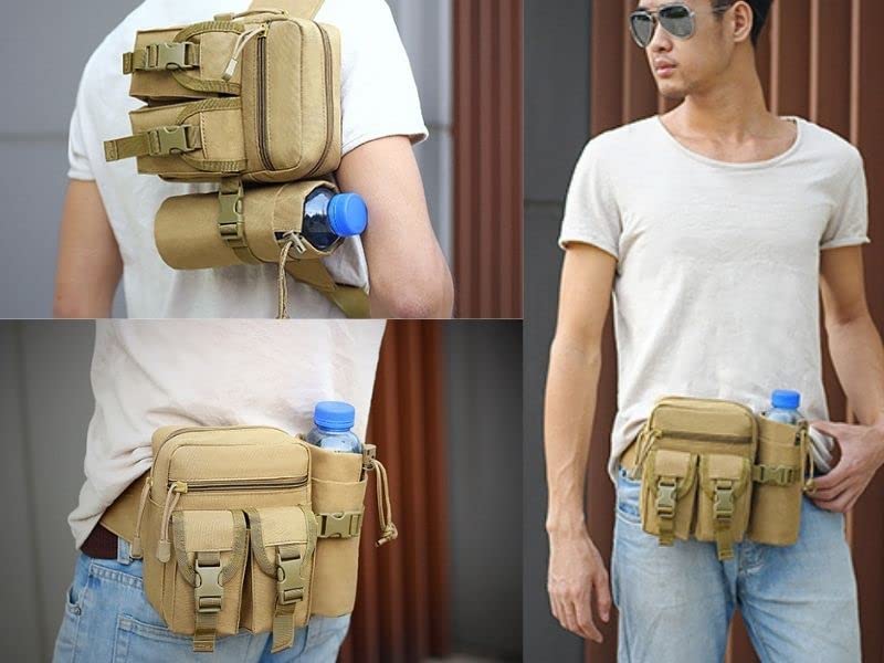 Tactical Waist Pack - FAMI Deployment Bag with Adjustable Sling, Small Hand Carry & Handlebar Bag for Outdoor, Hiking, Cycling & Travel Accessories