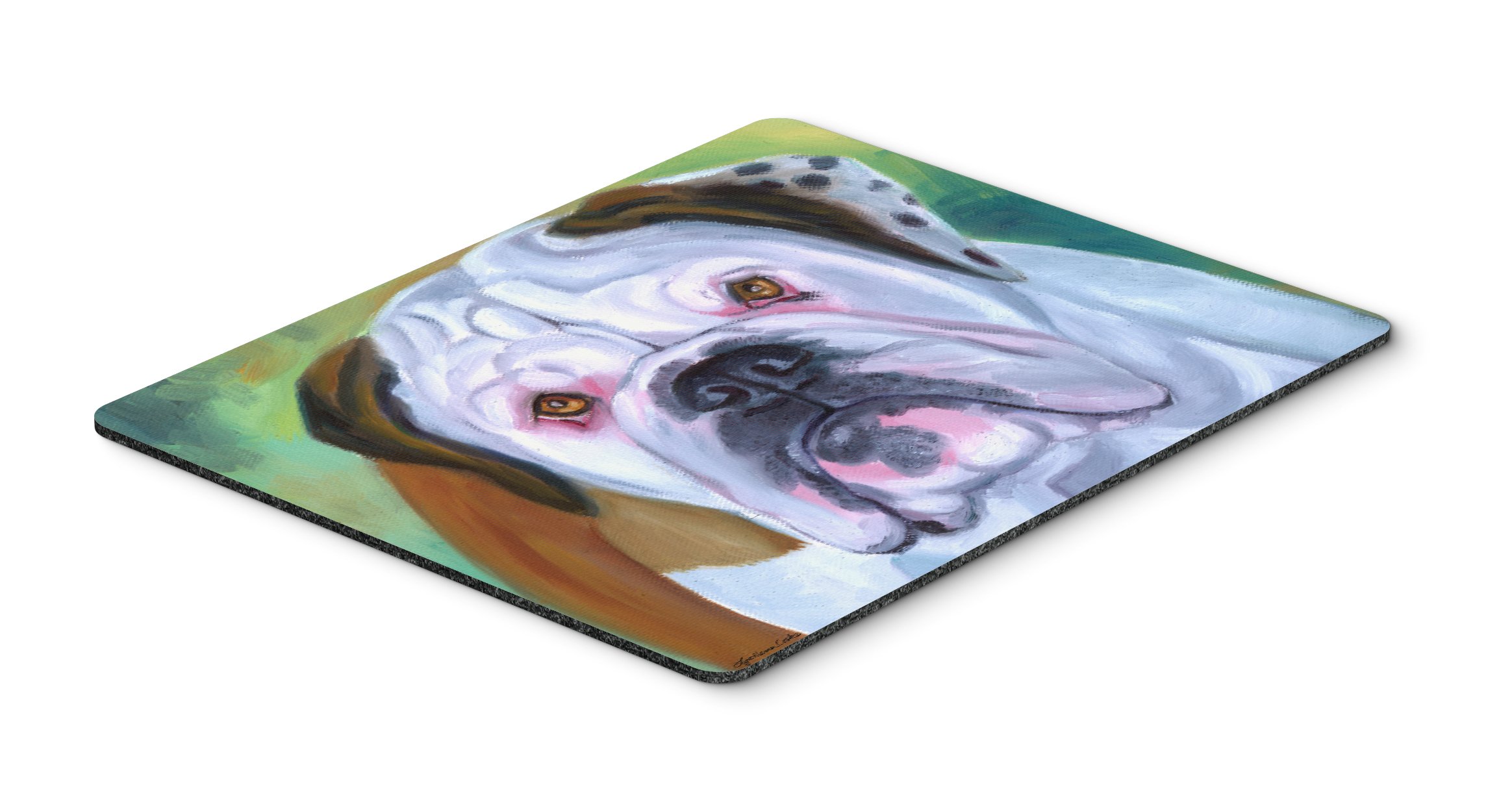 Caroline's Treasures 7350MP English Bulldog Mouse Pad - Large Washable Non-Slip Desk Mat for Office, Gaming & Home Computer Use | Perfect Workstation Accessory for Laptops & PCs