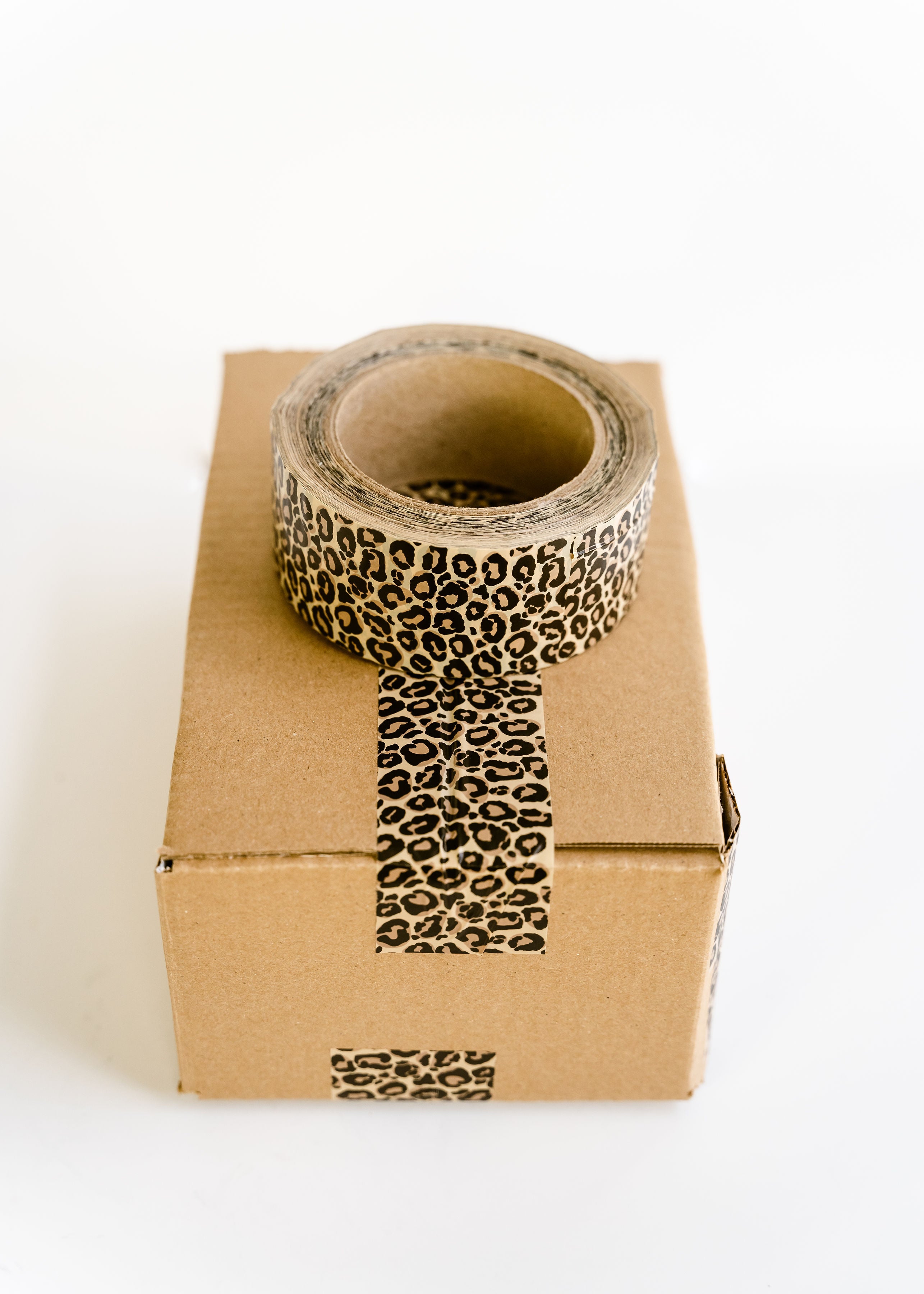 Leopard Print Packaging Tape - Self-Adhesive, Waterproof, Strong Hold for Shipping Boxes, Gifts, and DIY Crafts | Perfect for Ecommerce, Home, and Office Use