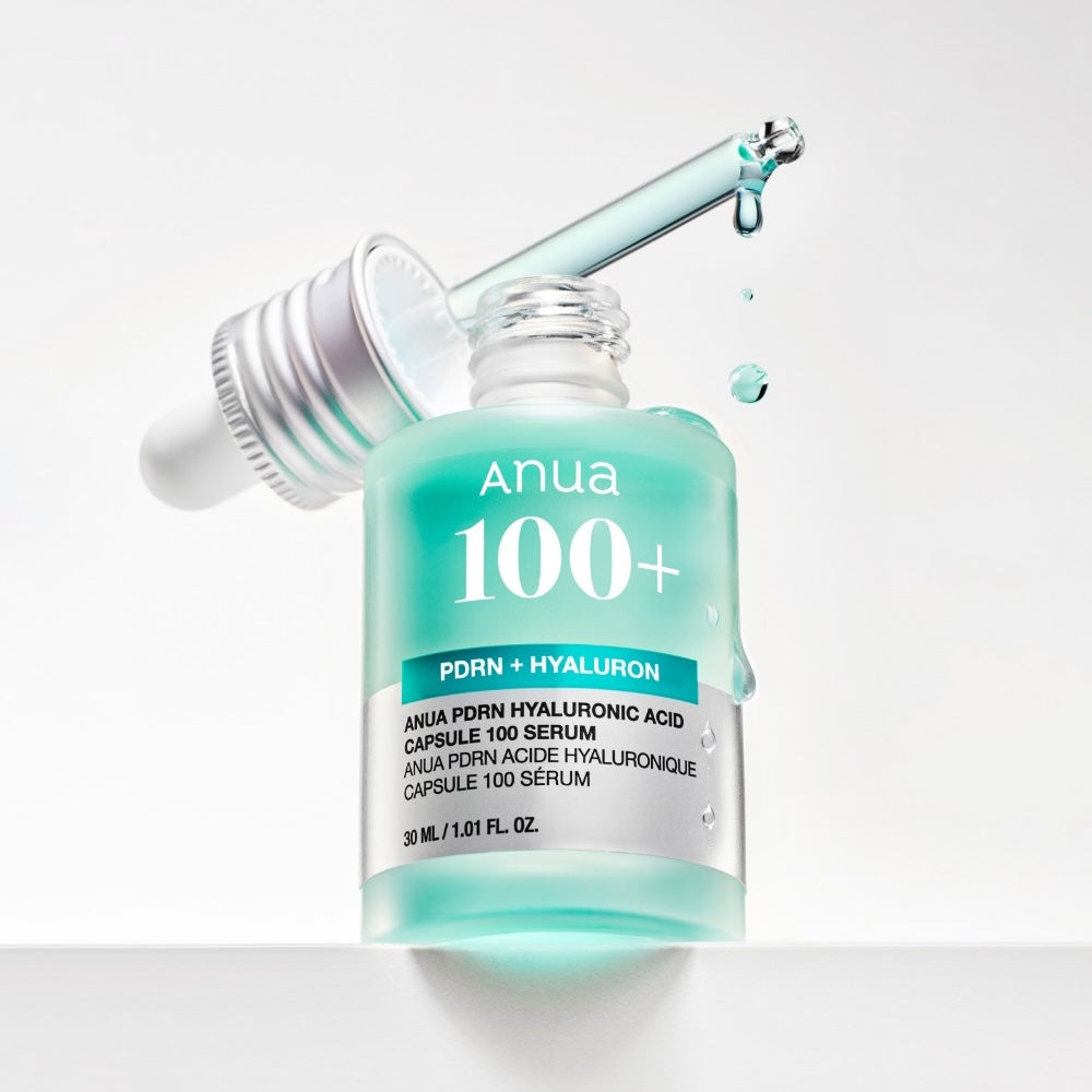 ANUA PDRN Hyaluronic Acid Serum 30ml - Deep Hydration & Skin Repair Facial Treatment for Dry, Sensitive Skin | Korean Skincare for Night & Day Use