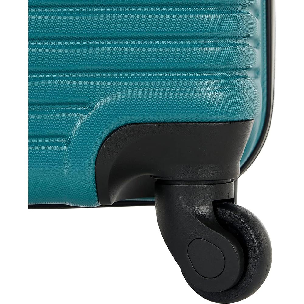 American Tourister Groove Expandable Spinner Luggage Set 20/24/28 Inch - Teal Blue Lightweight Suitcase for Travel | Carry-On & Checked Bags | Business Trips & Family Vacations