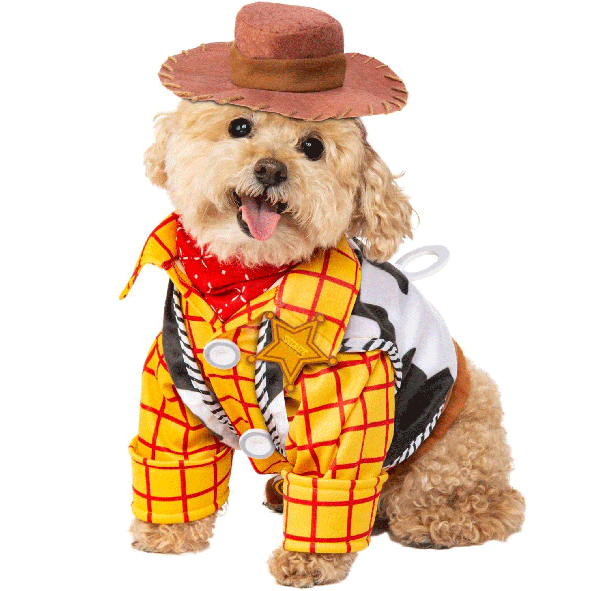 Rubie's Pet Shop Boutique Dog Woody Halloween Costume - Cute Toy Story Inspired Outfit for Small Dogs, Perfect for Halloween Parties & Dress-Up Play