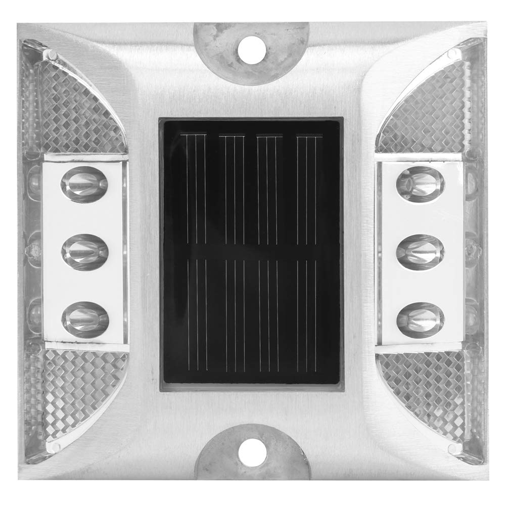 Solar Powered Waterproof Pathway Lights - 65 Pack Outdoor Solar Deck Lights for Driveway, Stairs, Sidewalk, Garden, Yard & Landscape Lighting (White) | Weatherproof Solar Markers for Night Safety & Decoration