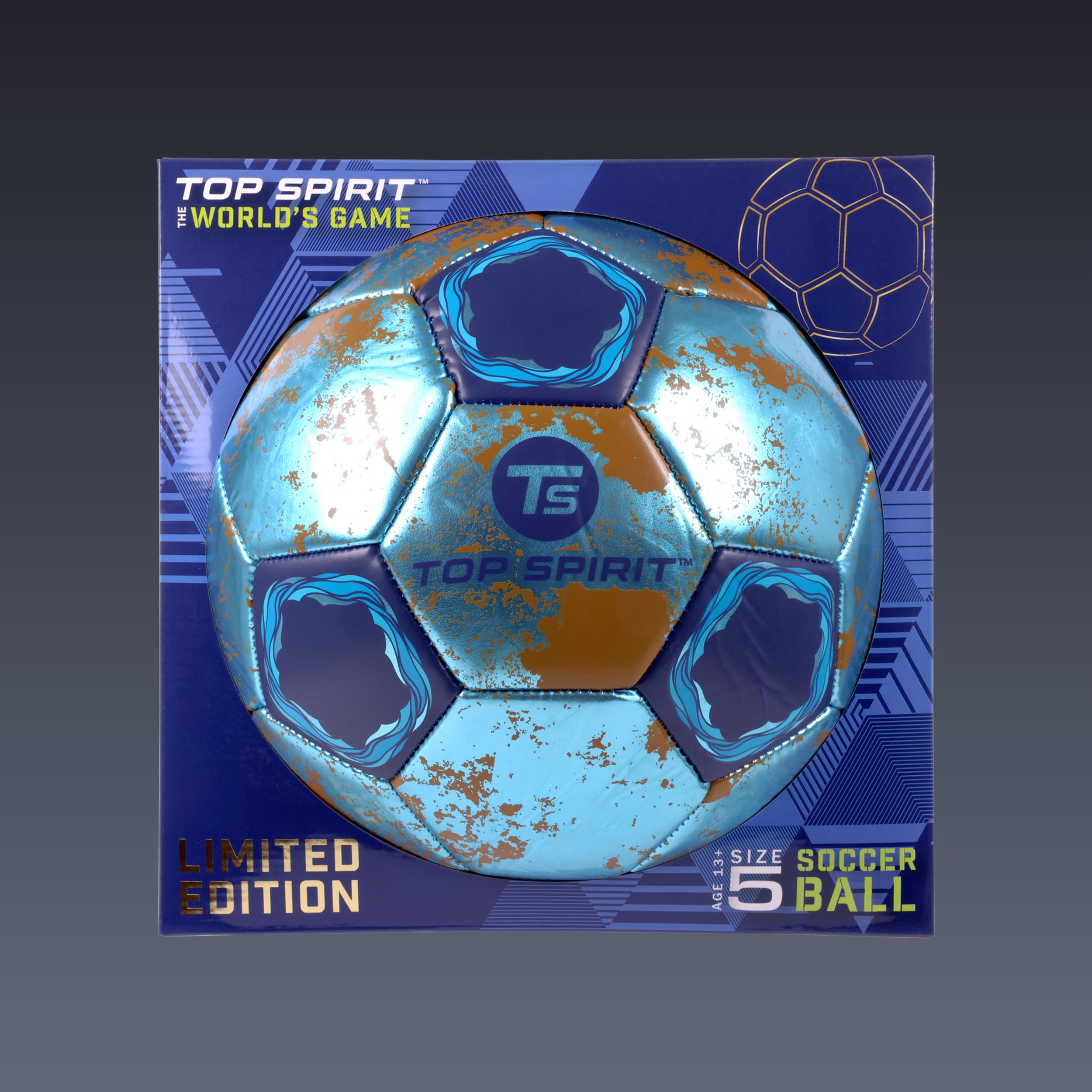 Size 5 Soccer Ball for Professional Training & Games - Durable Match Football for Youth and Adult Players - Perfect for Practice, Tournaments & Backyard Play
