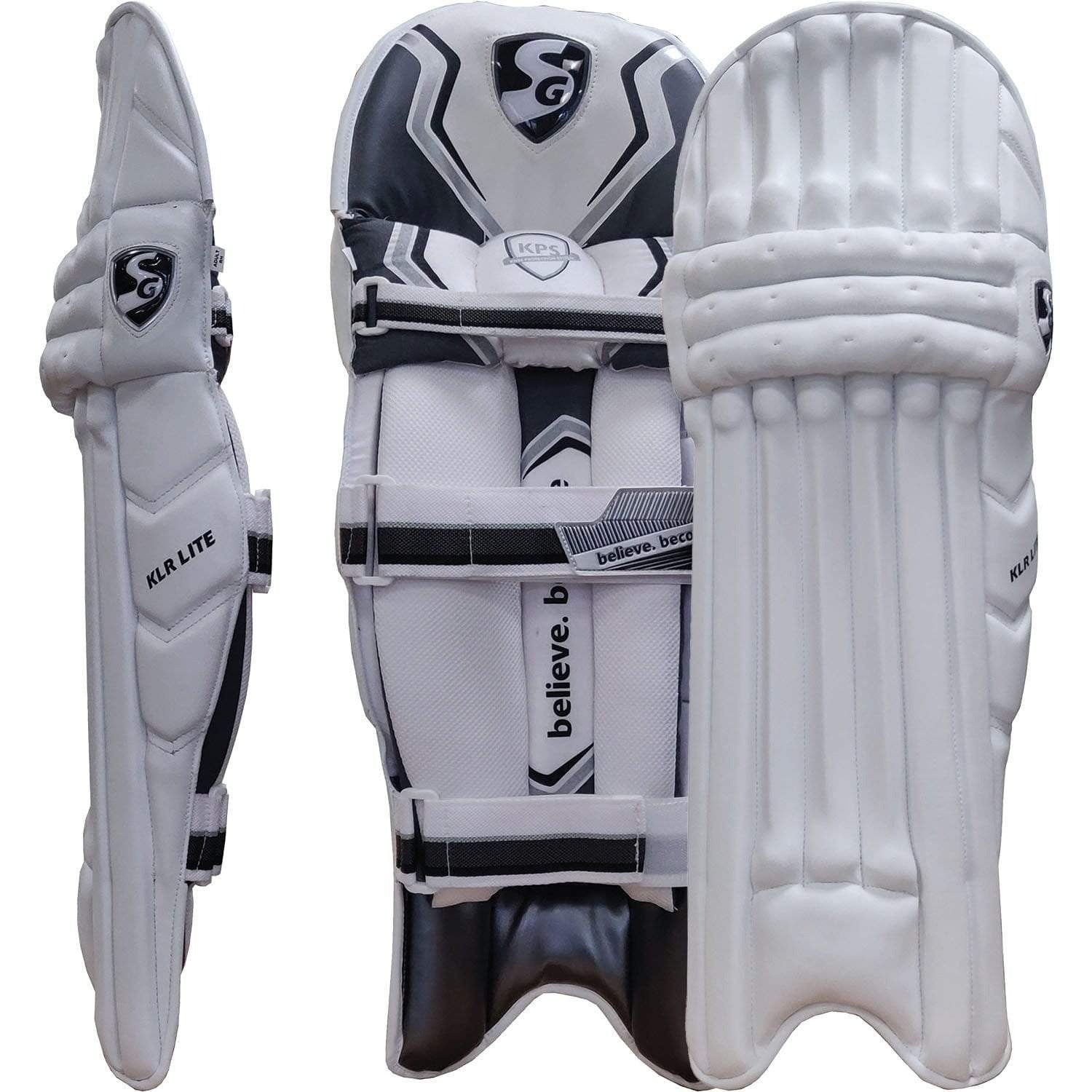 SG KLR Lite Cricket Batting Pads for Adults - Lightweight Protective Leg Guards for Cricket Players - Perfect for Practice, Matches & Training Sessions