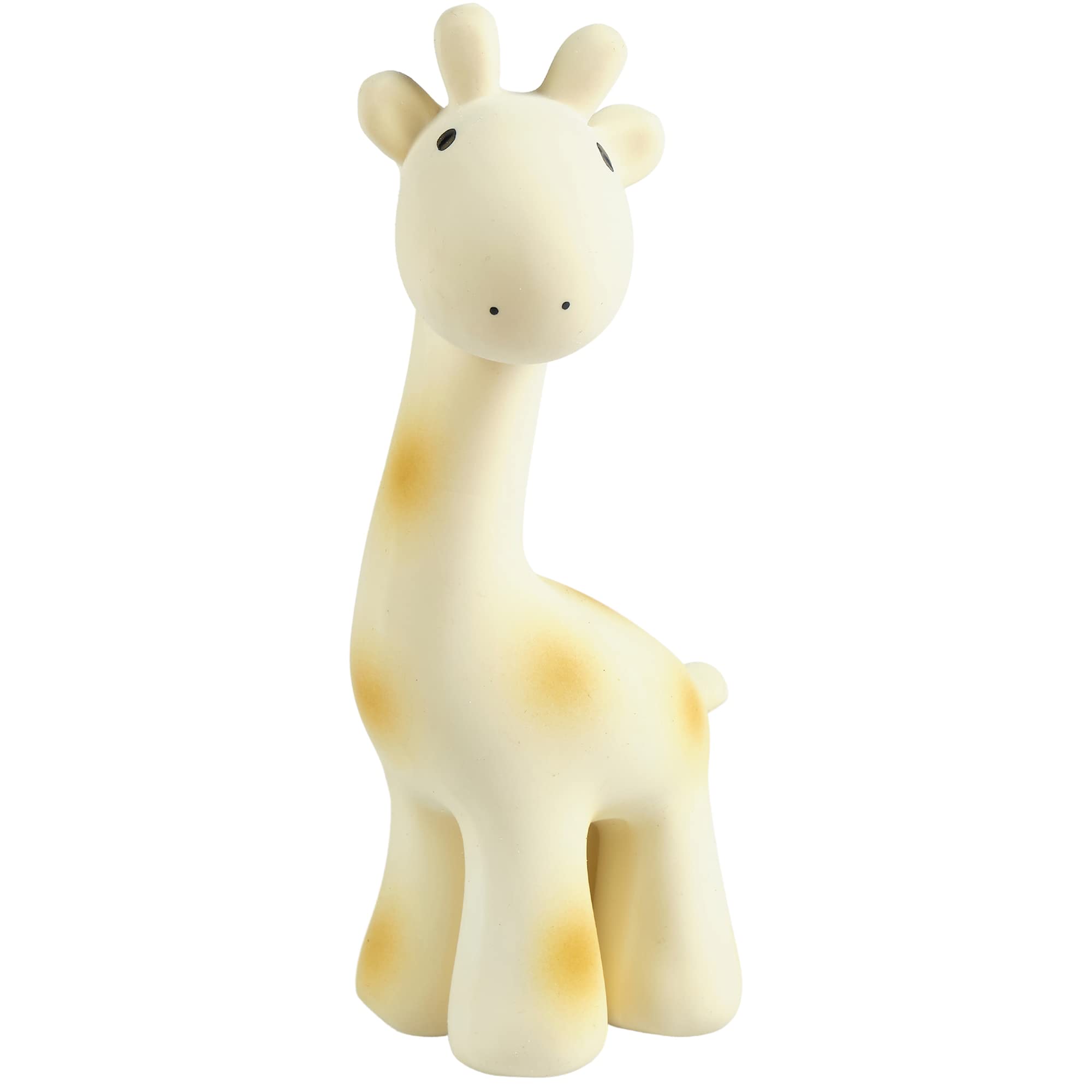 Organic Natural Rubber Giraffe Rattle & Teether Toy for Babies 6+ Months - Safe Chewable Bath Toy for Infant Sensory Development & Gum Relief - Perfect for Playtime, Bathtime & On-the-Go Comfort