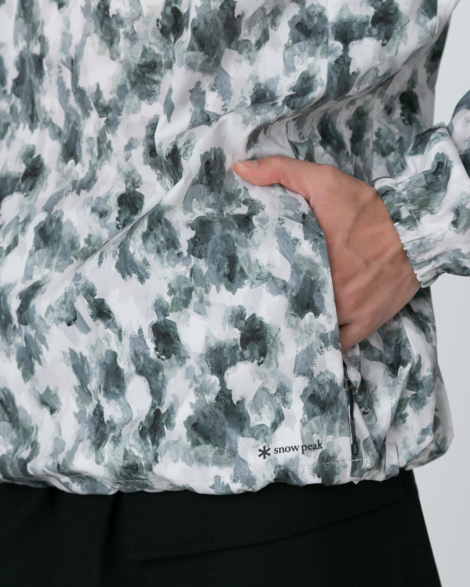 Printed Breathable Quick Dry Anorak Jacket - Lightweight Water-Resistant Windbreaker for Hiking, Running & Outdoor Activities