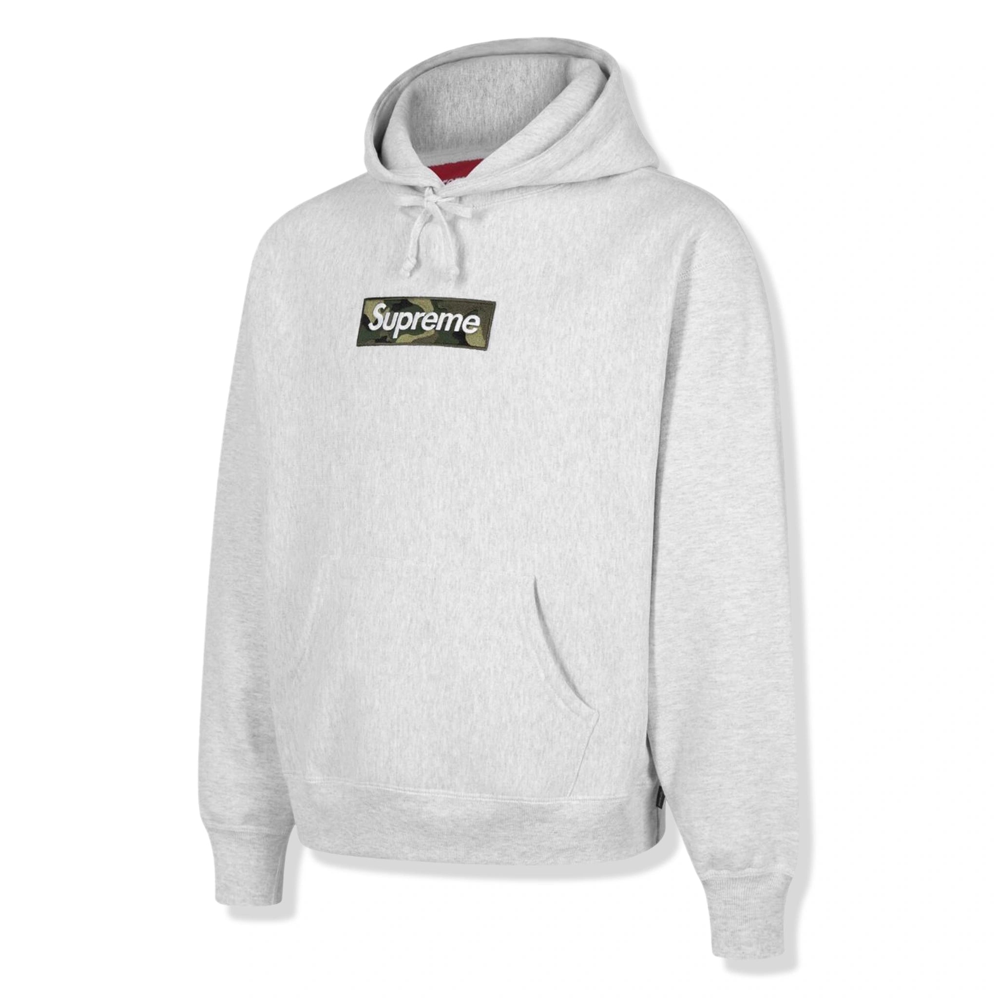 Supreme Box Logo Hoodie Ash Grey - FW23 Collection | Men's Streetwear Fashion for Urban Style & Casual Wear
