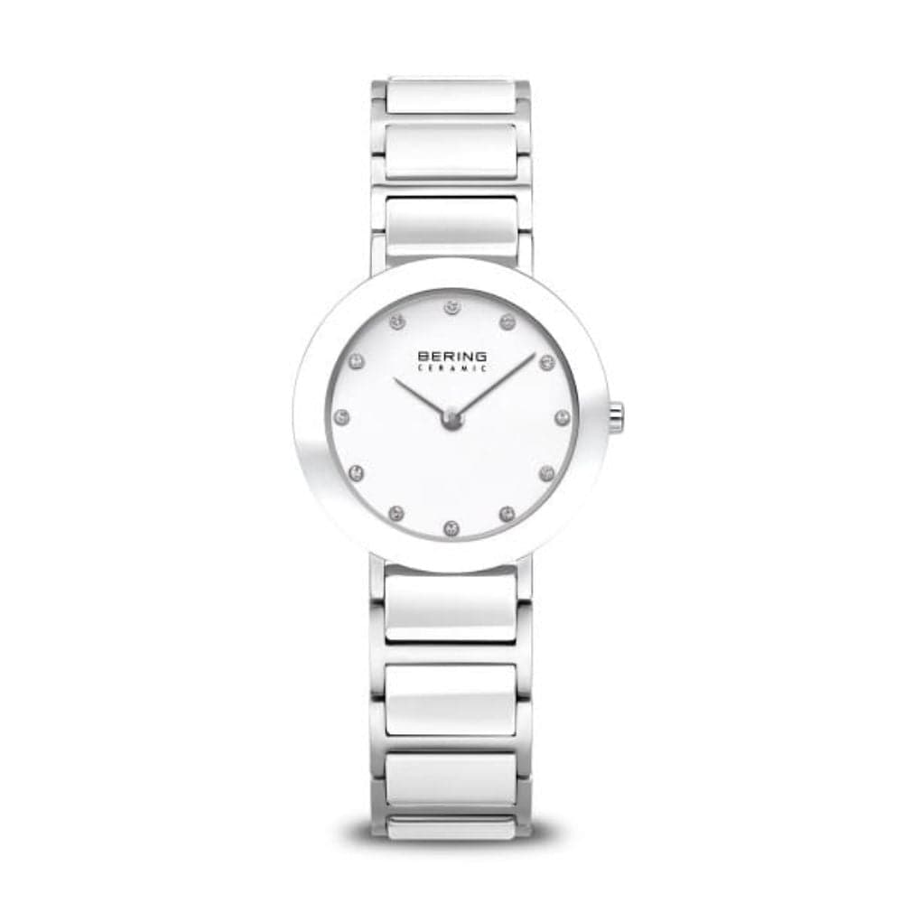 BERING 11429-754 Ceramic Women's Watch - Luxury Waterproof Ladies Wristwatch with Stainless Steel Band for Business, Party & Everyday Wear