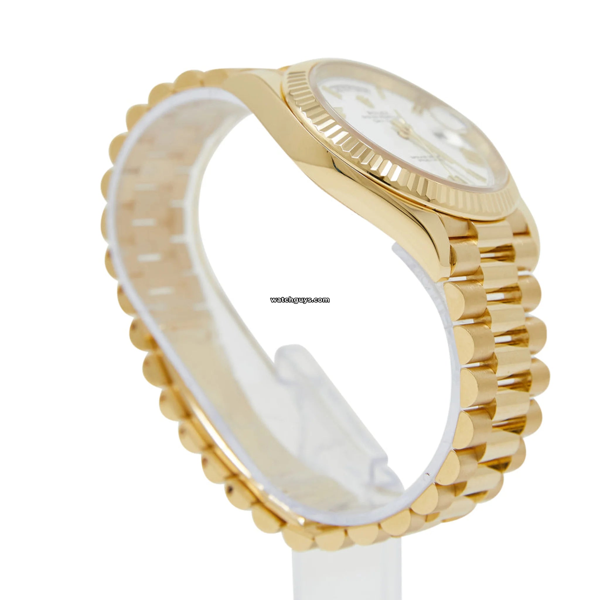 Rolex Day Date 228238 40mm Men's Watch - 18K Yellow Gold Case, White Roman Dial, President Bracelet - Luxury Dress Watch for Business & Formal Occasions