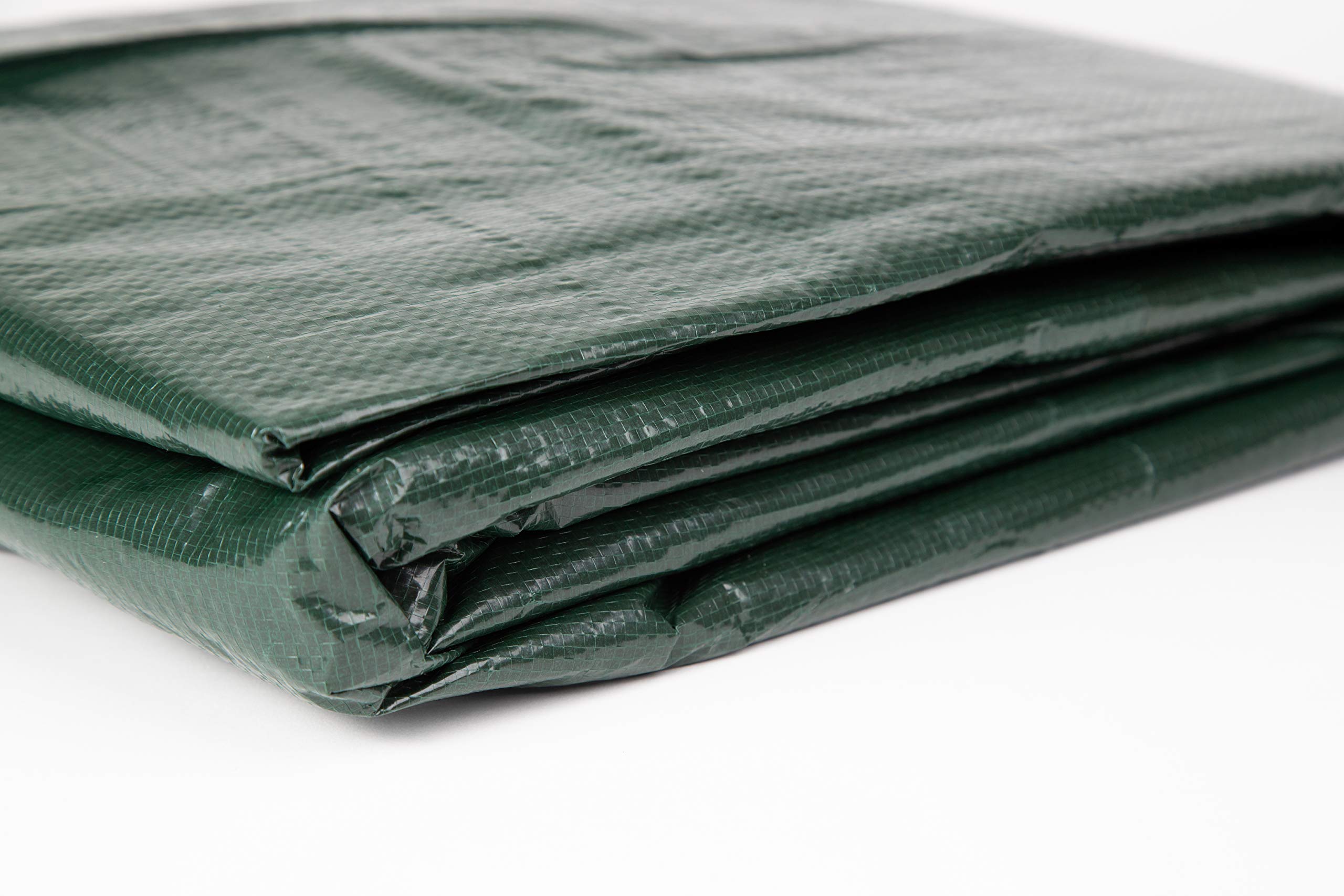 Blue Wave BWC864 Silver 12-Year 30ft x 50ft Rectangular In-Ground Pool Winter Cover - Forest Green | Heavy Duty Protection for Swimming Pools During Cold Seasons