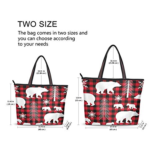 Snow Bear , Buffalo Plaid