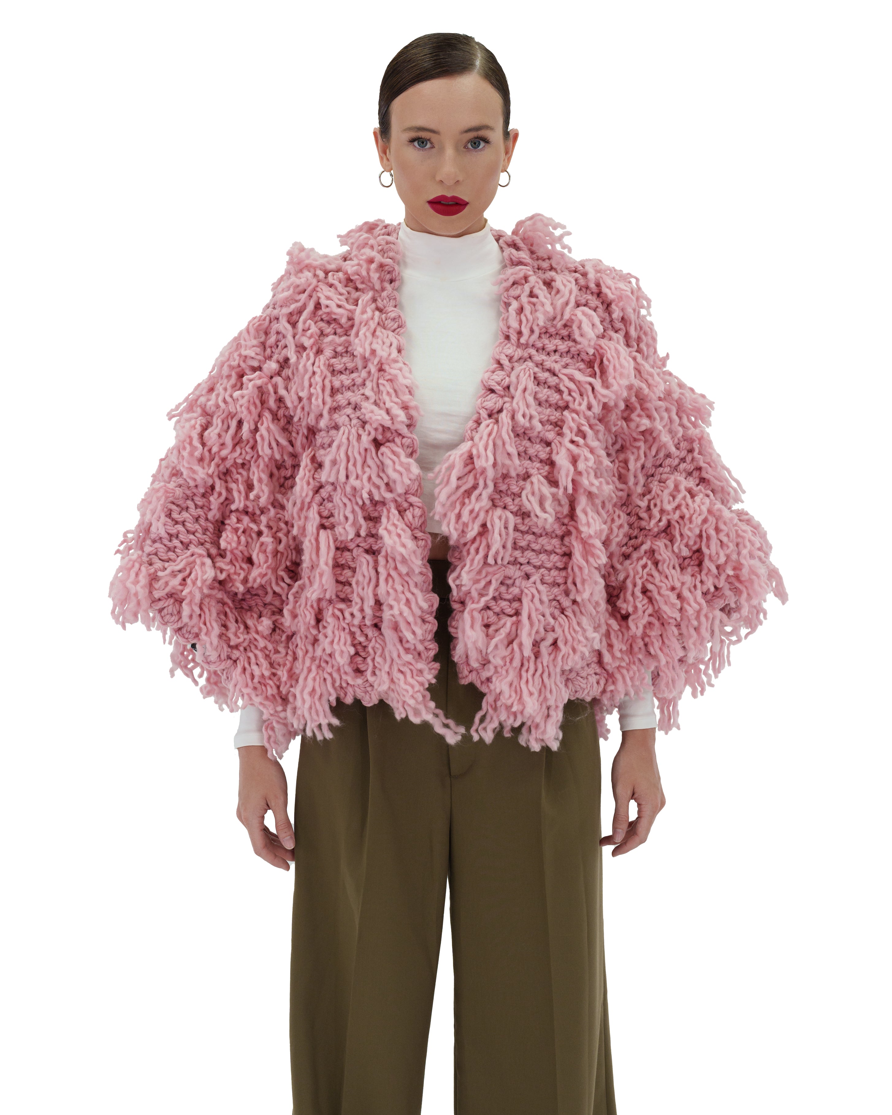 Women's Soft Fur-Like Cardigan - Cozy Winter Knit Sweater for Casual Wear, Office & Lounge