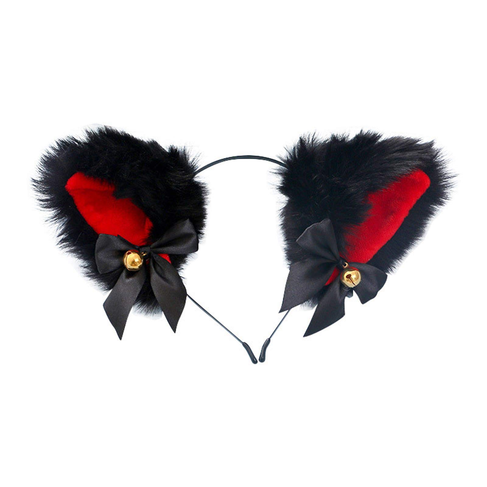 Fxaelian Animal Fox Cat Dog Ears Headband - Cute Fluffy Cosplay Costume Accessories for Halloween, Parties, Anime Conventions & Dress Up Play