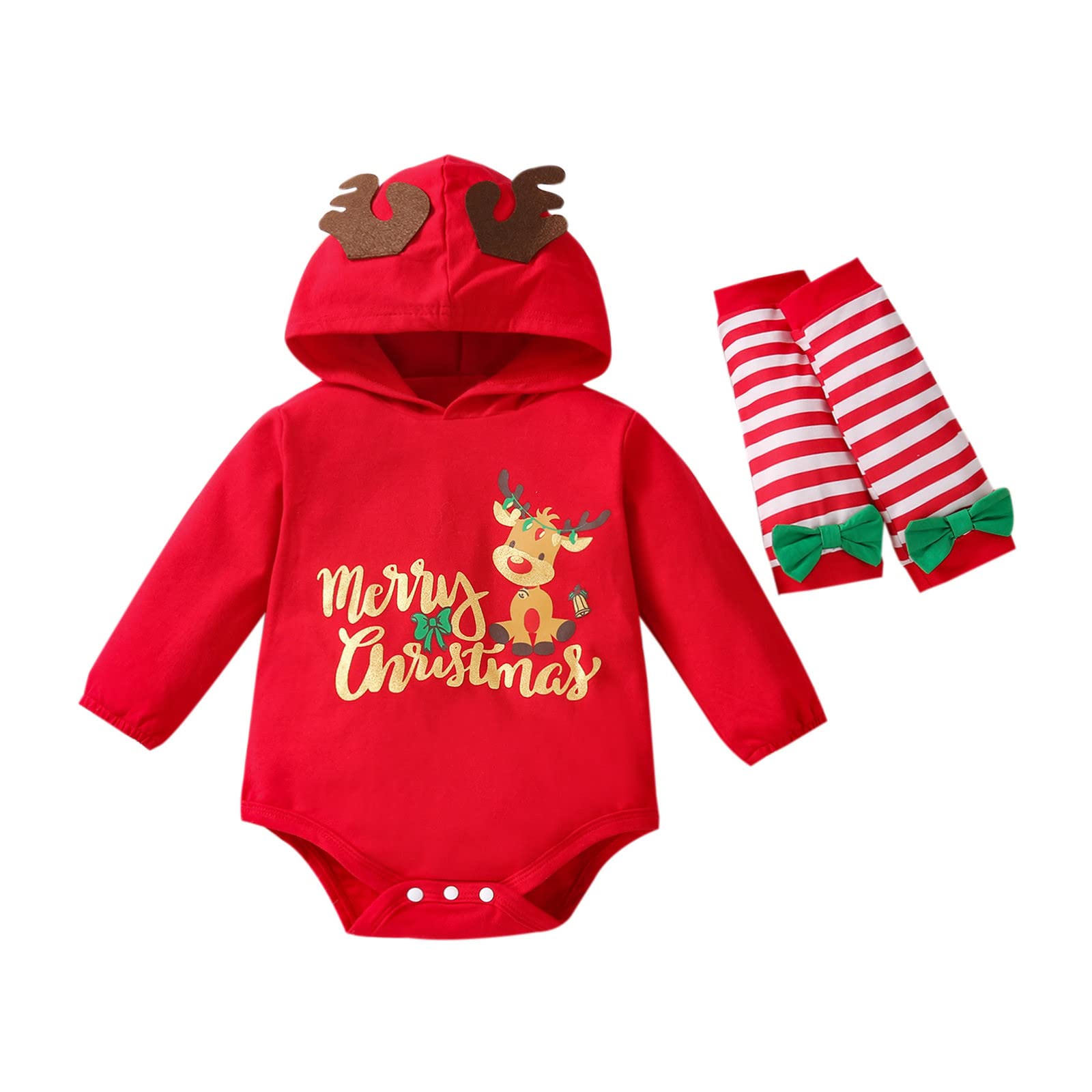 Baby Girls & Boys Sunsuit Rompers - Letter Printed Bodysuit with Legs | Christmas Newborn Outfit for Holiday Photos & Summer Beach Play