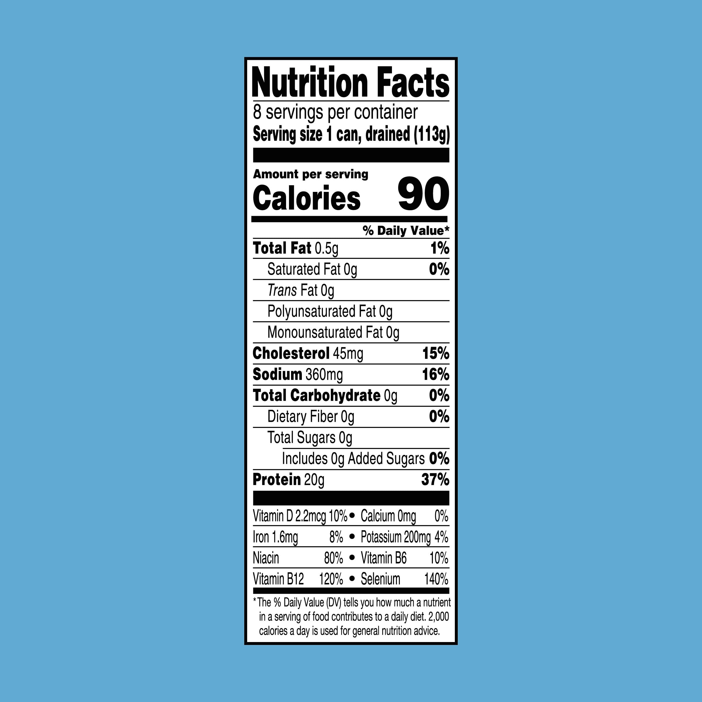StarKist Chunk Light Tuna in Water, 5 oz (8 Pack) - Wild Caught, Gluten Free Canned Tuna Fish - High Protein (20g), Low Calorie (90) - Ready to Eat for Salads, Keto Meals, Sandwiches & Healthy Snacks - Perfect for Lunch Box, Camping & Emergency Food Supply