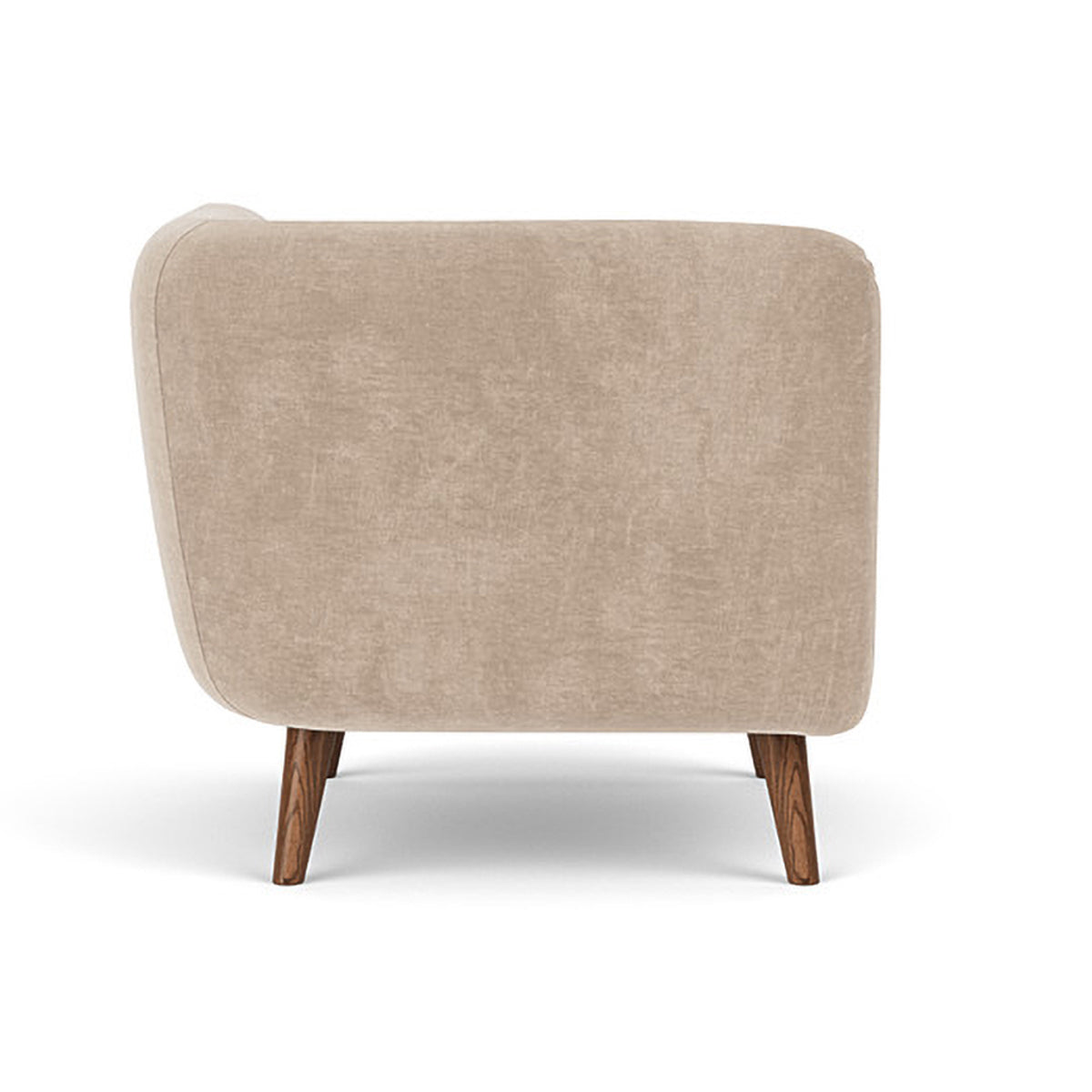 Alfred Fabric Right 1 Seater Modular Sofa - Modern Comfortable Single Chair for Living Room, Bedroom & Small Spaces