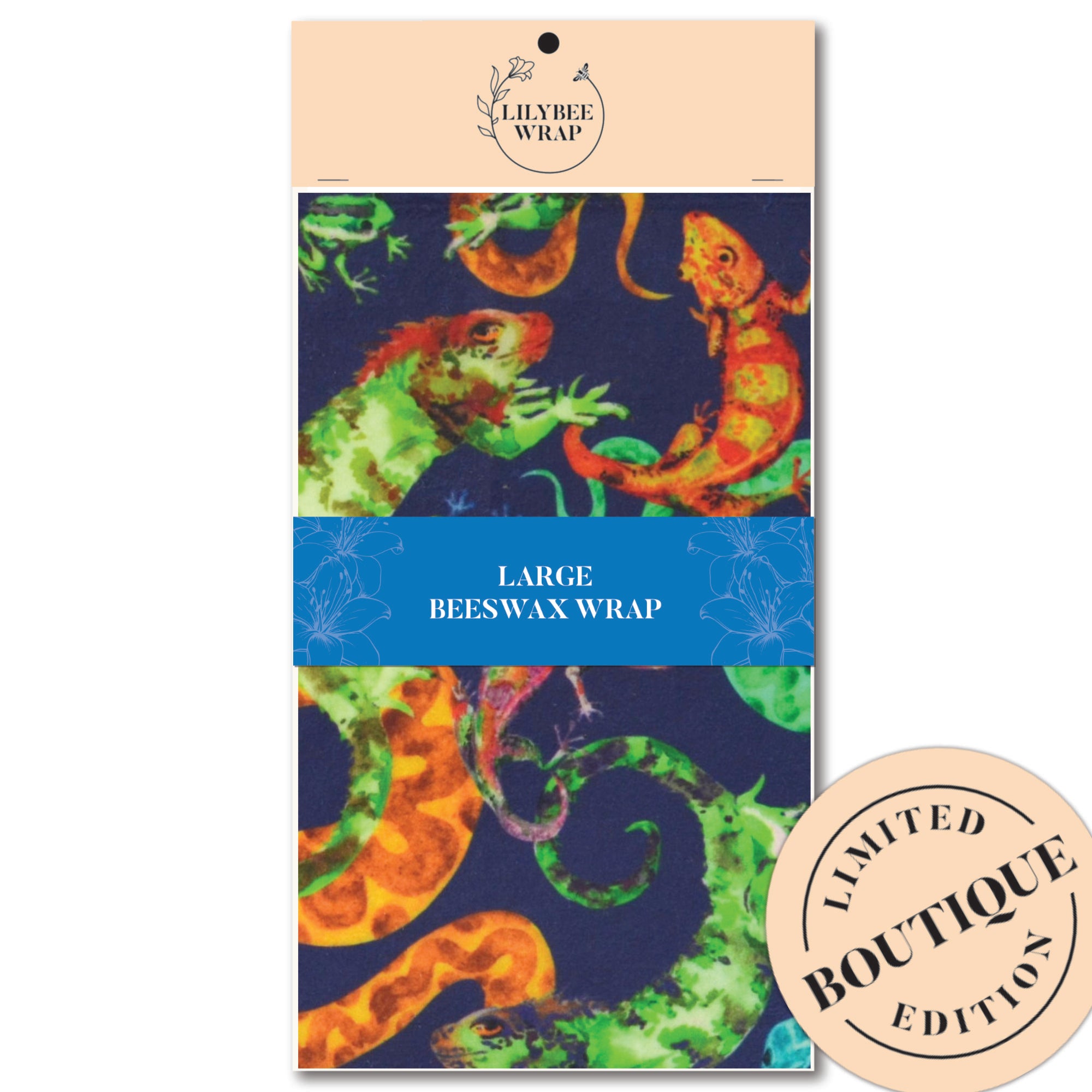 Eco-Friendly Large Beeswax Food Wrap - Reusable & Sustainable Alternative to Plastic Wrap | Perfect for Food Storage, Picnics & Lunch Boxes