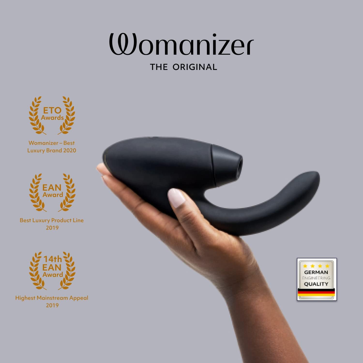 Womanizer InsideOut Clitoral & G-Spot Vibrator - 12 Intensity Levels Rabbit Vibrator for Women | Rechargeable Adult Sex Toy with Suction Technology | Perfect for Solo Play & Couples Intimacy | Black Pleasure Massager