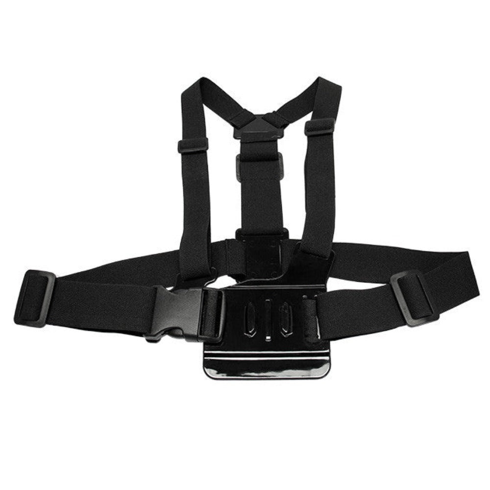 Adjustable Elastic Chest Strap Mount for GoPro Hero Session 4/3+/3/2 - 3-Way Secure Fit for Action Cameras - Perfect for Cycling, Hiking & Extreme Sports