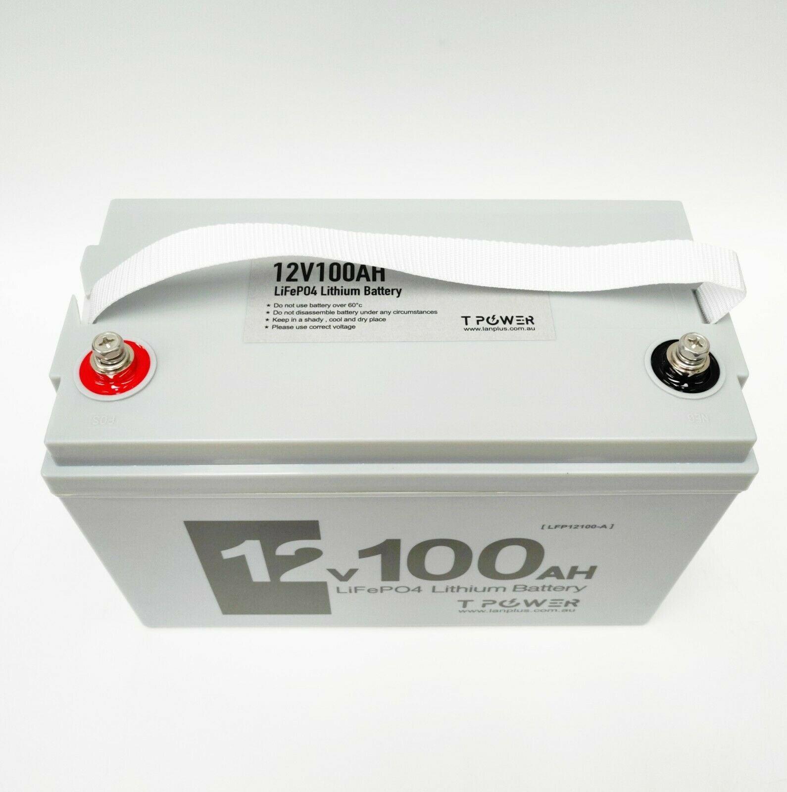Lanplus 12V 100Ah LiFePO4 Lithium Deep Cycle Battery - Solar Power, RV, Marine, Off-Grid Applications - Perfect for Solar Systems, 4WD Caravans & Camping Adventures