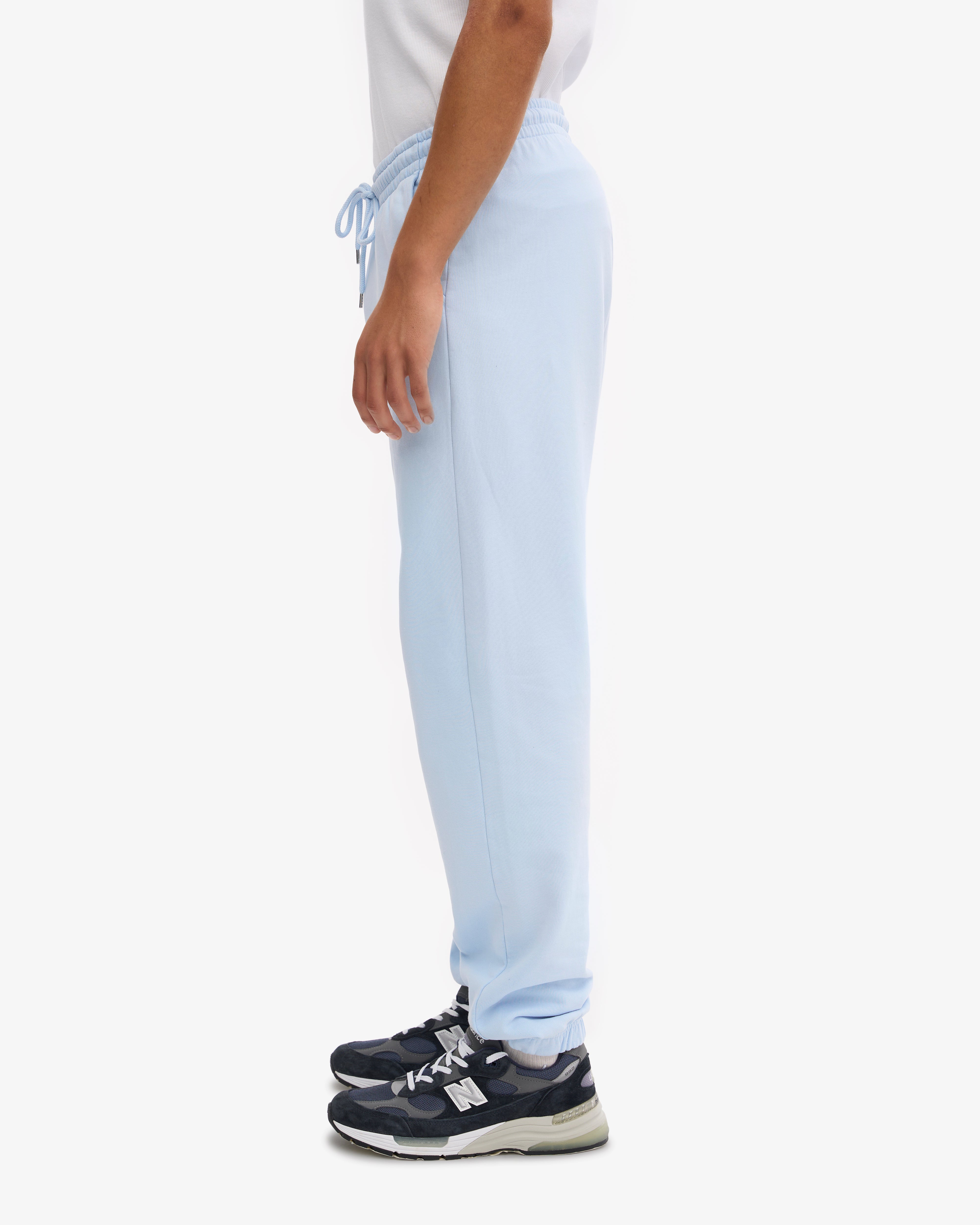 Organic Cotton Sweatpants for Women - Soft & Comfortable Polar Blue Lounge Pants - Perfect for Yoga, Running & Casual Wear