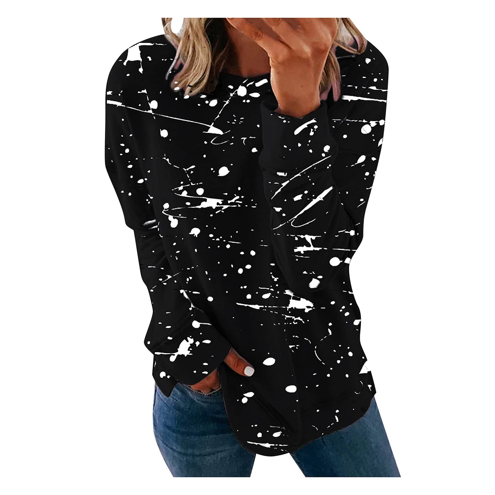 CRTIGD Women's Pullover Blouse - Stylish Casual Shirt for Work, Office & Workout | Comfortable & Fashionable Top for Everyday Wear