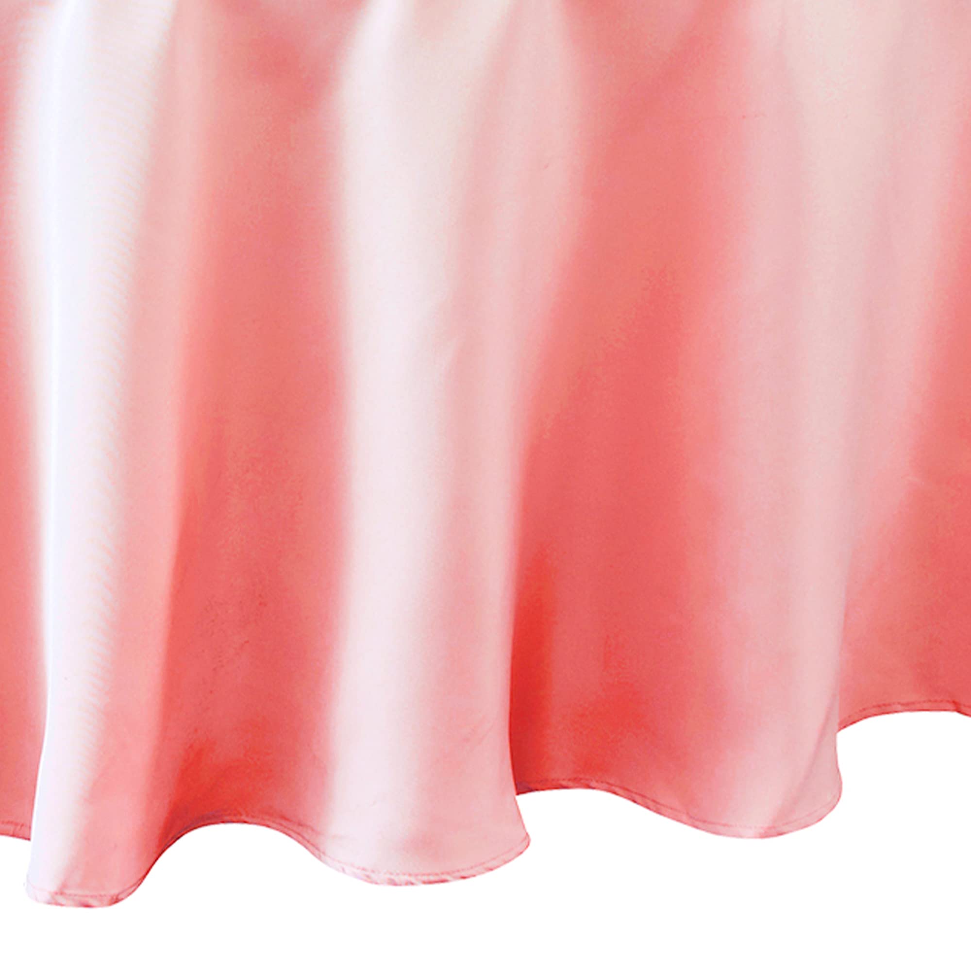 Simply Elegant 90-Inch Round Premium Polyester Tablecloth - Washable Wedding Reception Birthday Party Table Cover with Finished Hem | Elegant Home Decor for Dining Room, Banquet & Special Events (Pink)